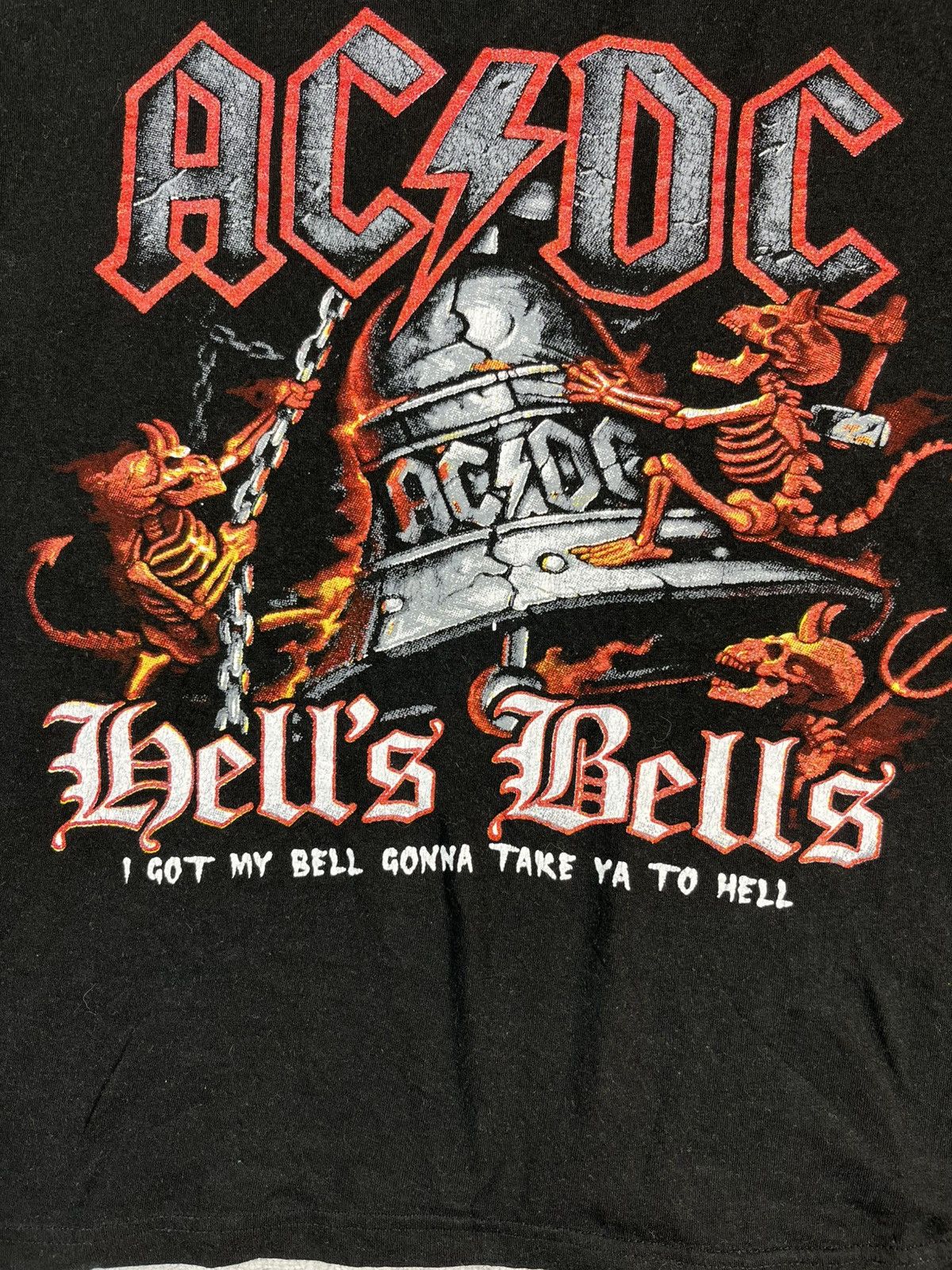 AC/DC AC/DC Hells Bells Double Sided Band Tee Boxy XL Size US XL / EU 56 / 4 - 7 Thumbnail