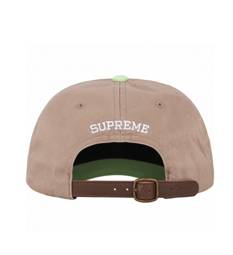 Supreme Supreme 2 Tone S Logo 6-Panel Hat Tan Lime Green SS24 Size ONE SIZE - 2 Thumbnail