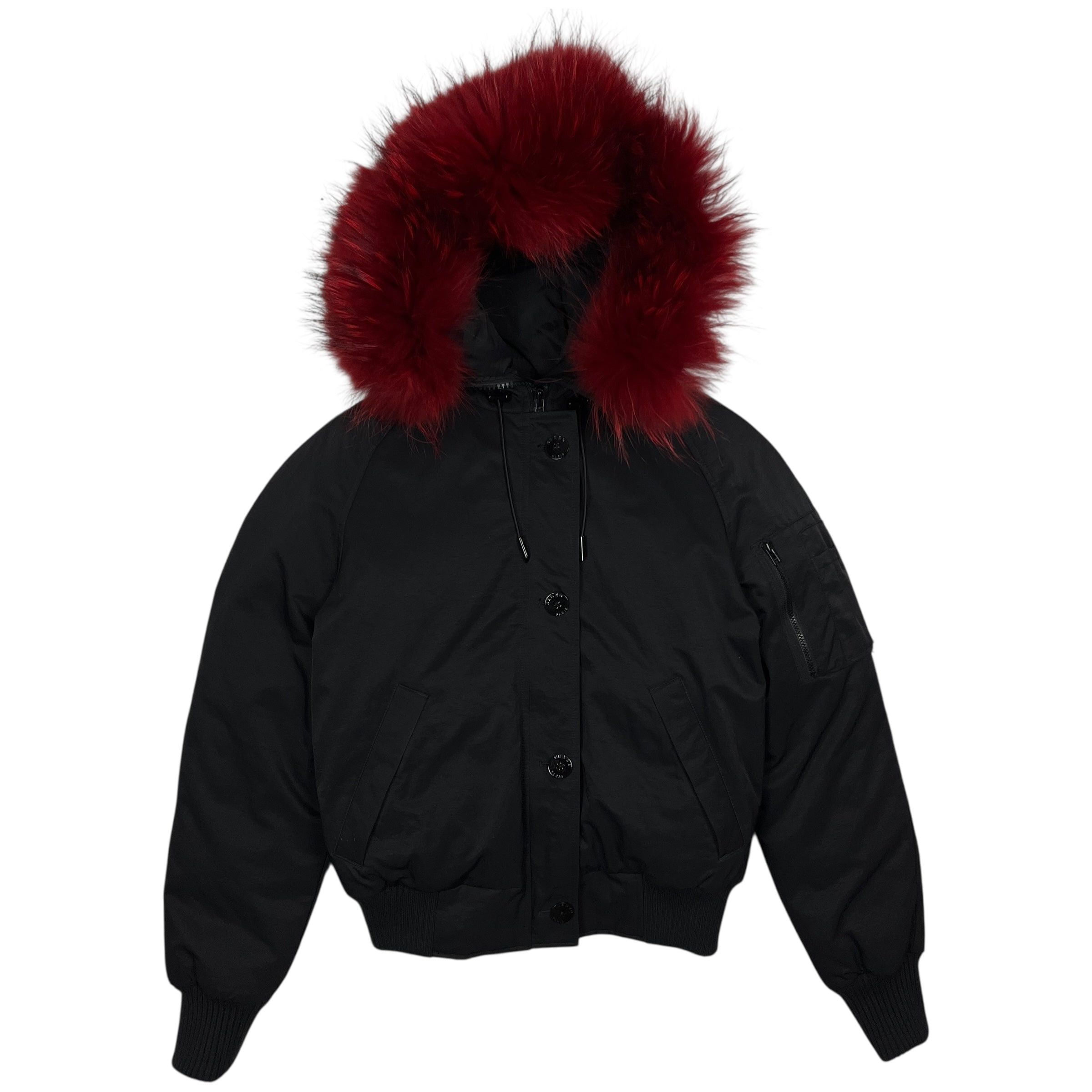 Kenzo Women’s Kenzo Paris Fur Hooded Bomber Jacket - Size XS/S Size S / US 4 / IT 40 - 1 Thumbnail
