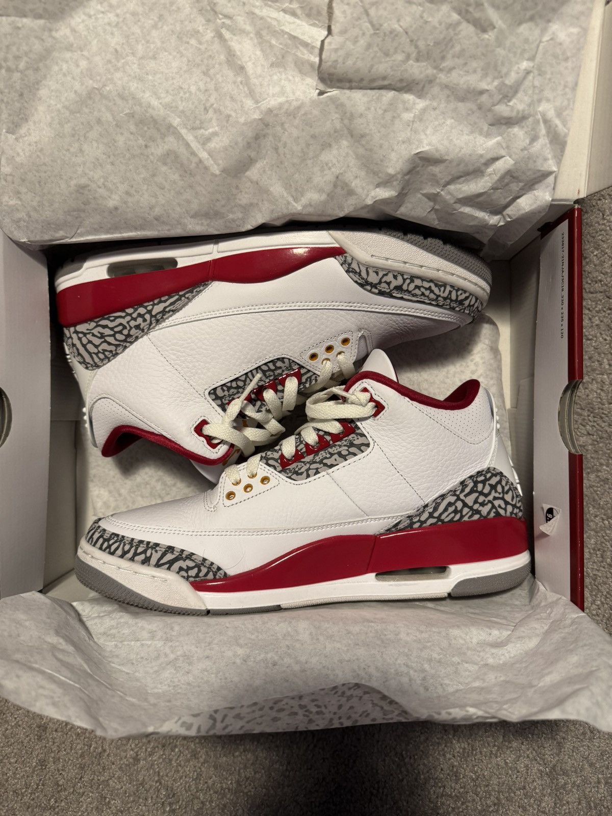 Jordan Brand Jordan 3 Cardinal Red Size US 9.5 / EU 42-43 - 1 Thumbnail
