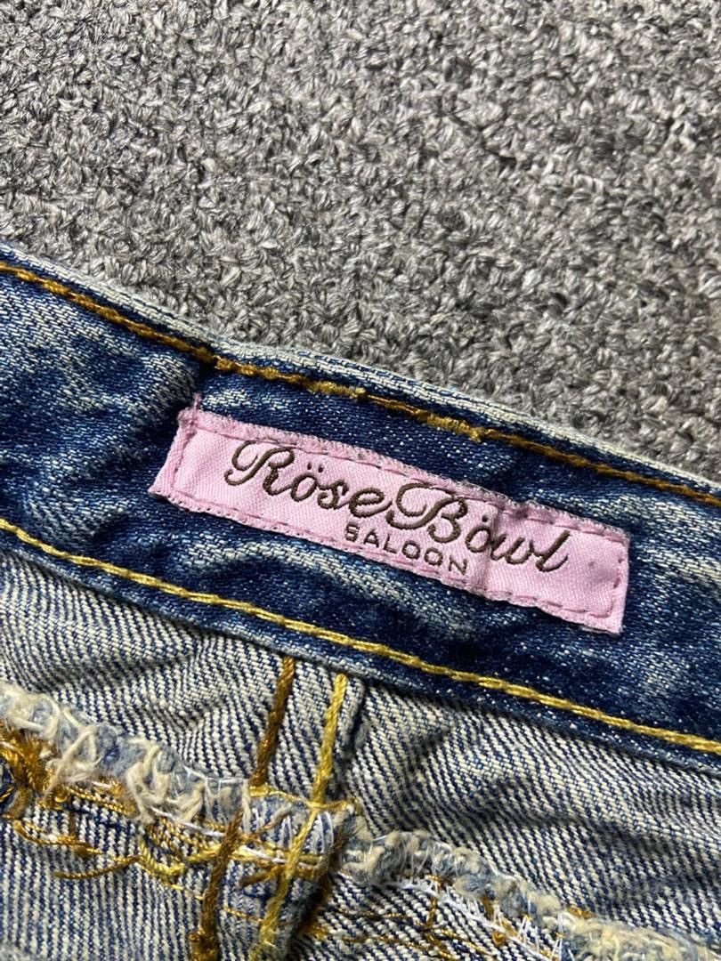Japanese Brand Rose Bowl Distressed Ripped Jeans (172) Size 32" / US 10 / IT 46 - 2 Thumbnail