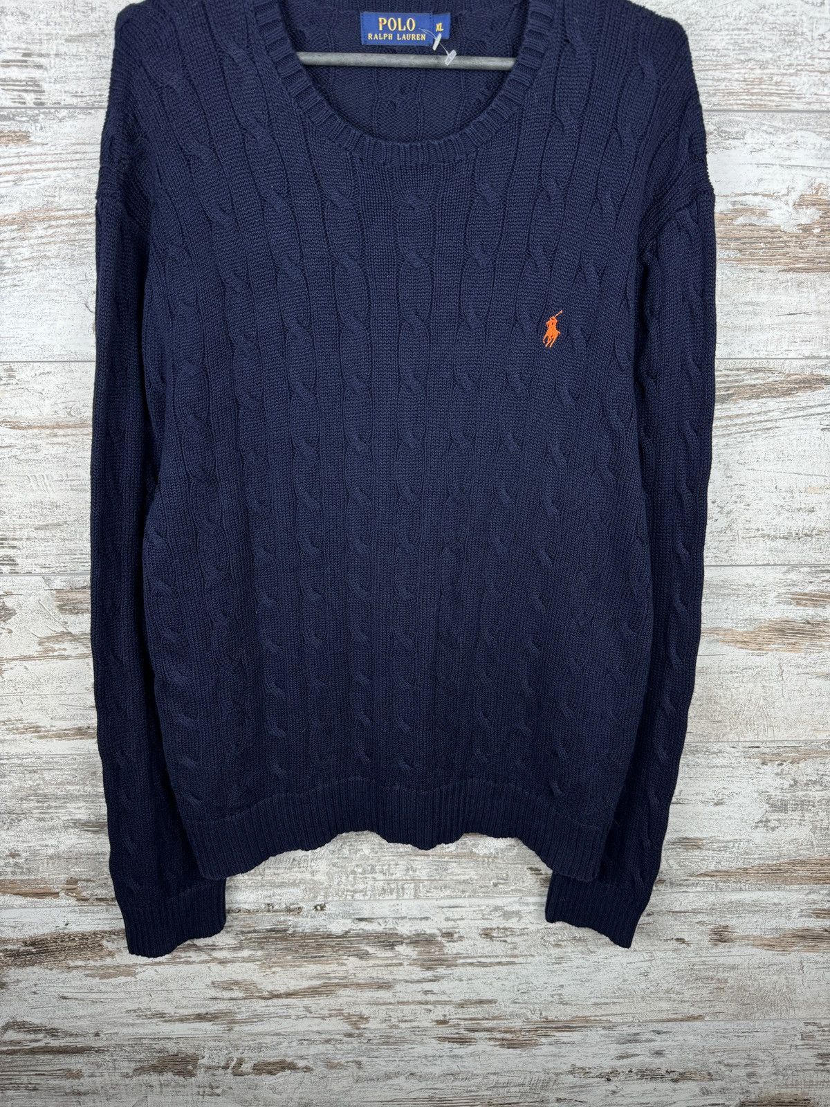 Polo Ralph Lauren × Vintage Mens Vintage Polo Ralph Lauren navy sweater old money luxury Size US XL / EU 56 / 4 - 4 Thumbnail