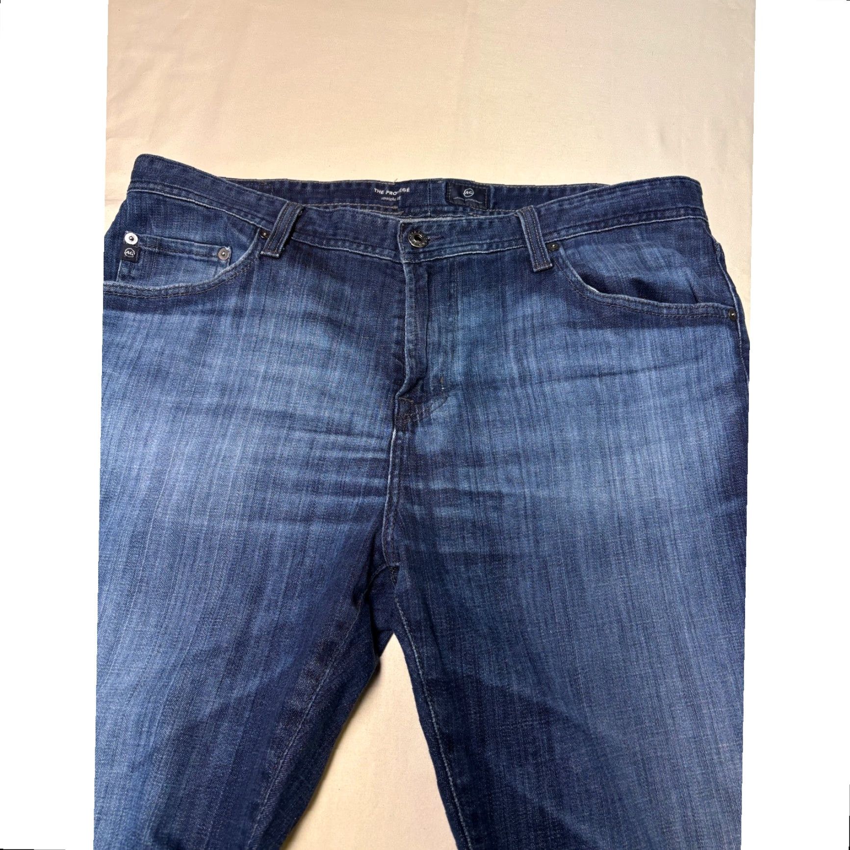 Vintage AG Adriano Goldschmied The Protégé Jeans Men's 38x30 Straight Leg Dark Wash Size US 38 / EU 54 - 2 Thumbnail