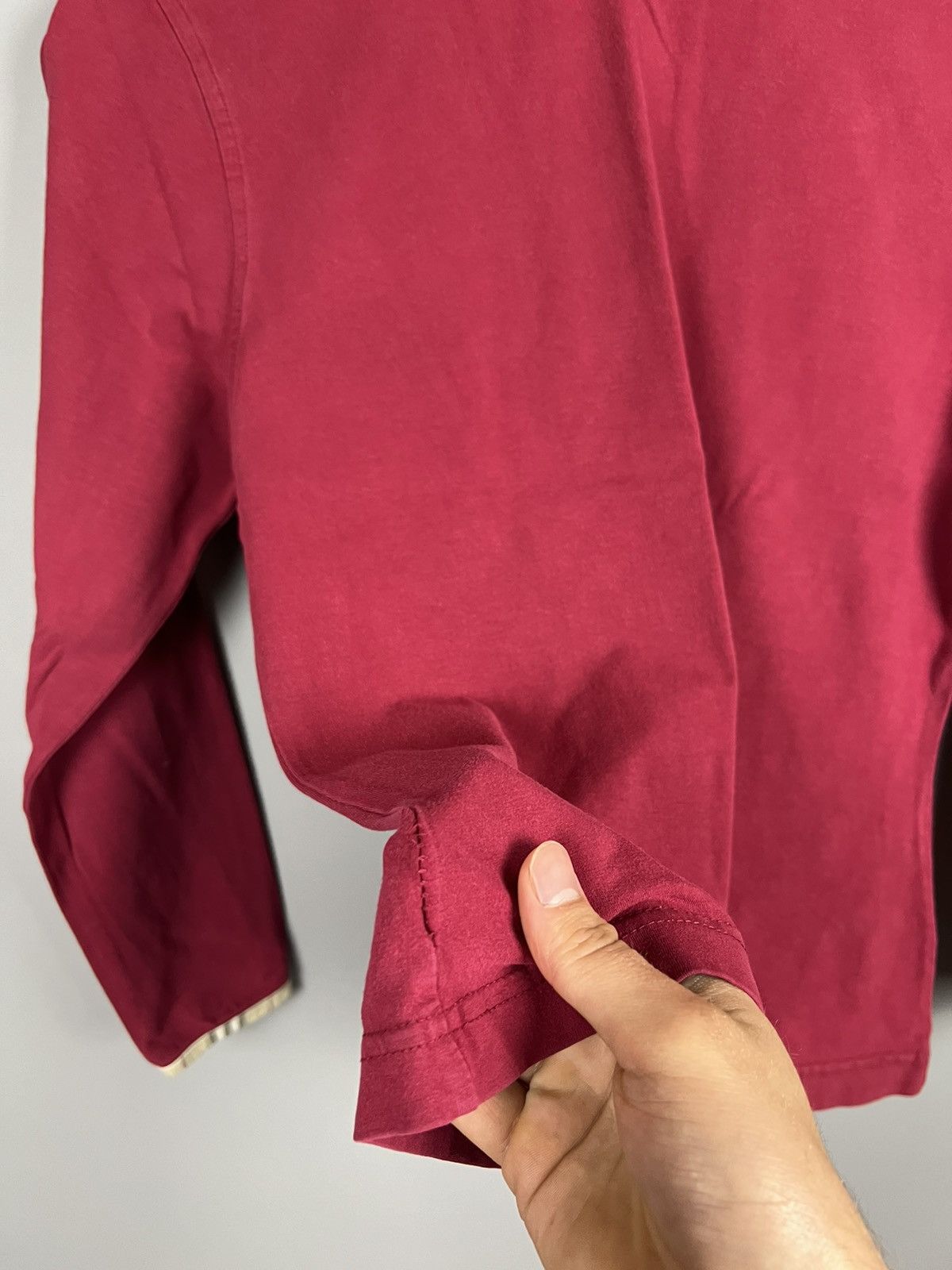 Burberry Vintage BURBERRY long sleeve nova check collar/cuffs Size M / US 6-8 / IT 42-44 - 10 Thumbnail