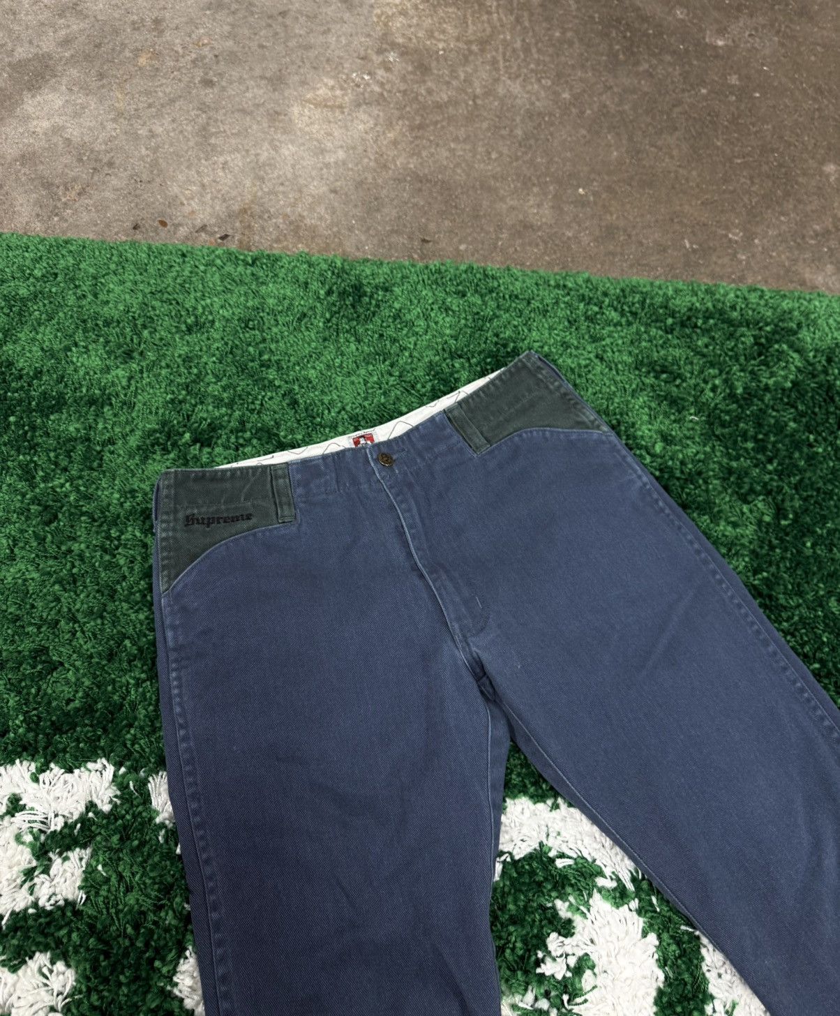 Ben Davis × Supreme RARE Supreme x Ben Davis Navy Forest Green Work Pants 30 Size US 30 / EU 46 - 3 Thumbnail