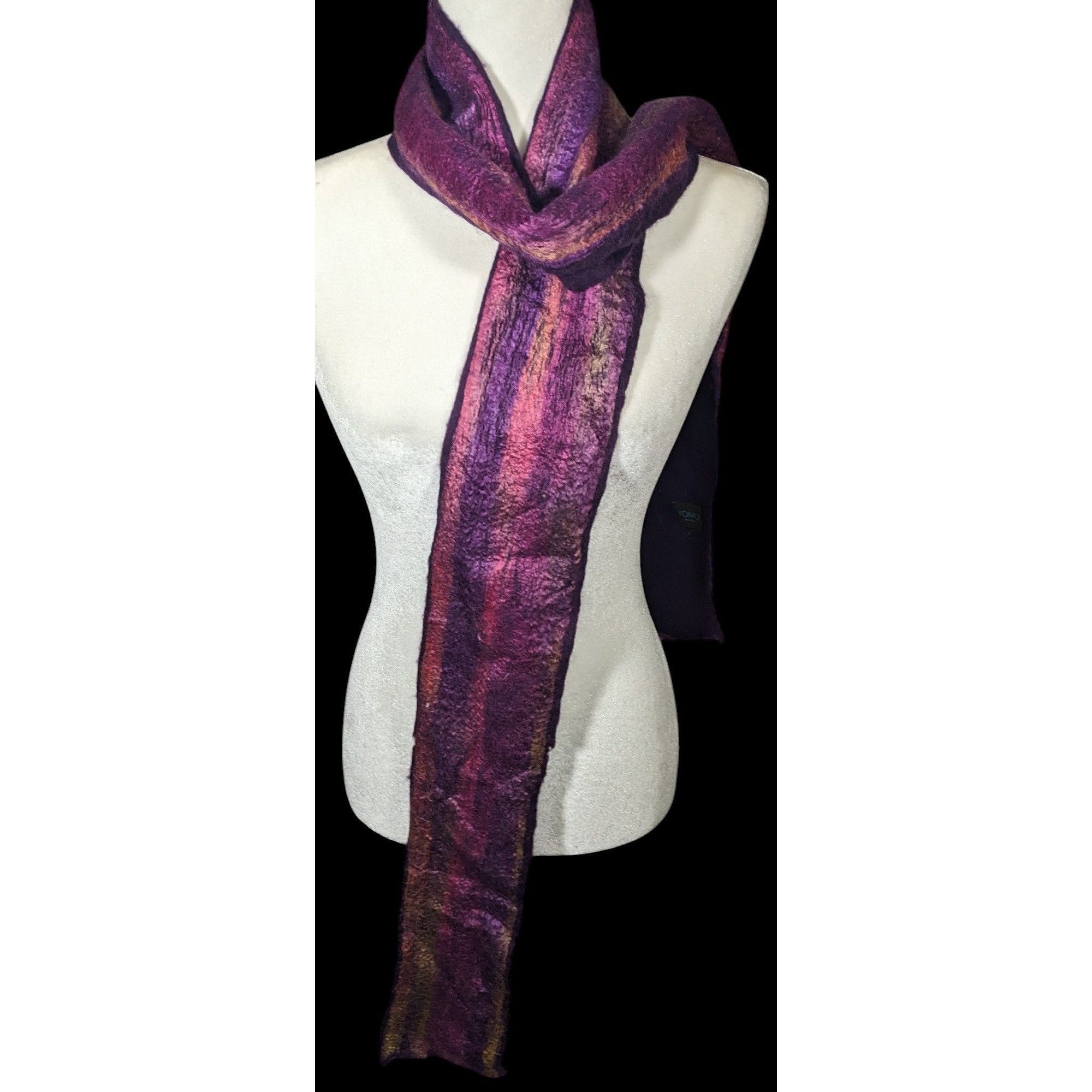Other Yomo New York Purple Metallic Felted Scarf Size ONE SIZE - 3 Thumbnail