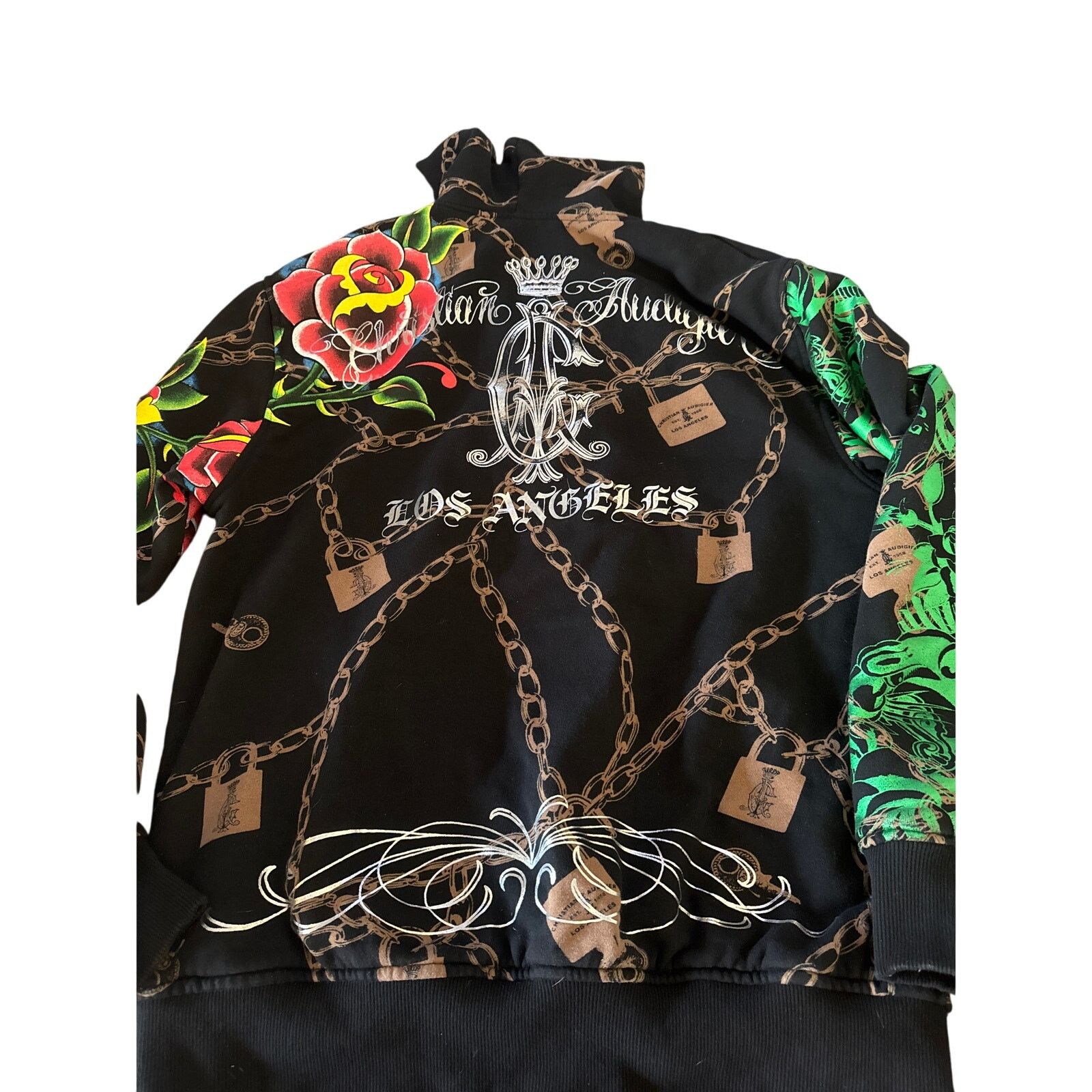 Christian Audigier Christian Audigier reversible tattoo graphics hoodie L Size US L / EU 52-54 / 3 - 6 Thumbnail