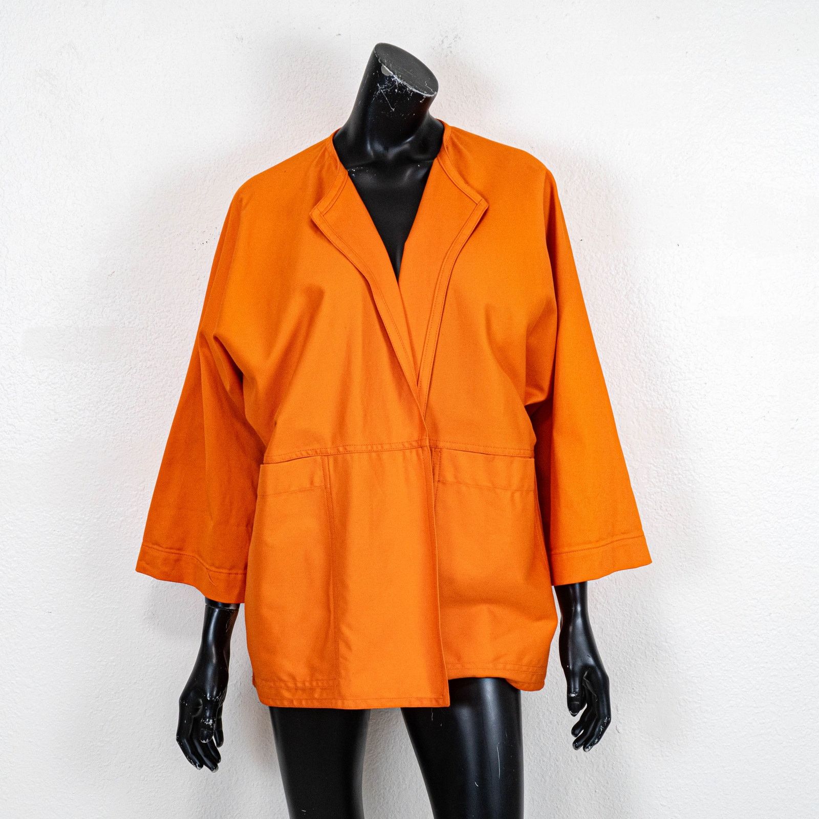 SOFIE D'HOORE Sofie D'Hoore Orange Open Front Jacket Oversized 3/4 sz 34 Size S / US 4 / IT 40 - 8 Thumbnail