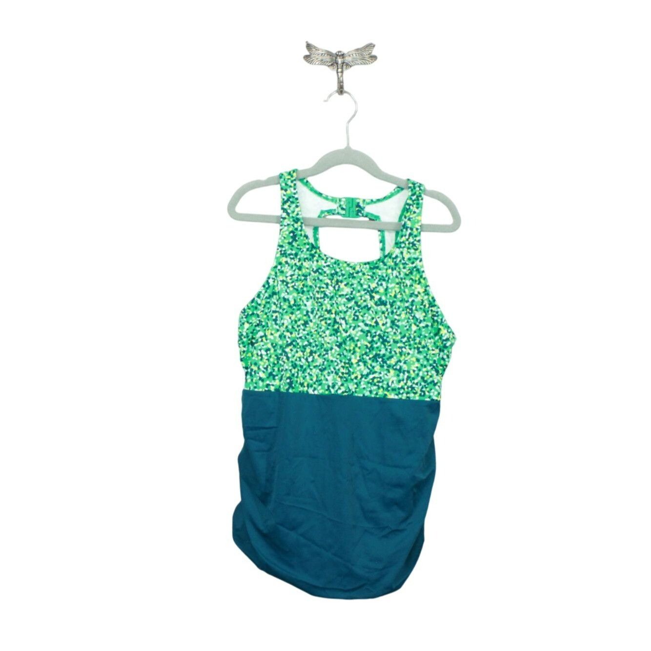 L.L. Bean LL Bean Women’s Side Ruched Tankini Swimsuit Top Size M / US 6-8 / IT 42-44 - 1 Thumbnail
