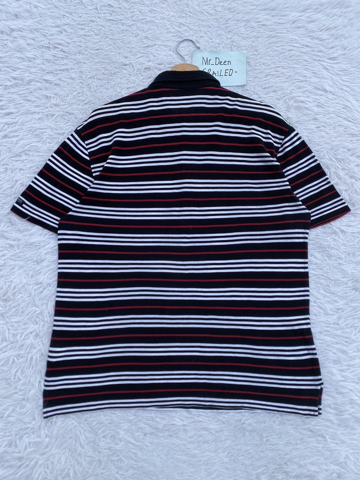 Burberry Rare Vintage Burberry Black Label Stripes Polo Tee Size US M / EU 48-50 / 2 - 18 Thumbnail