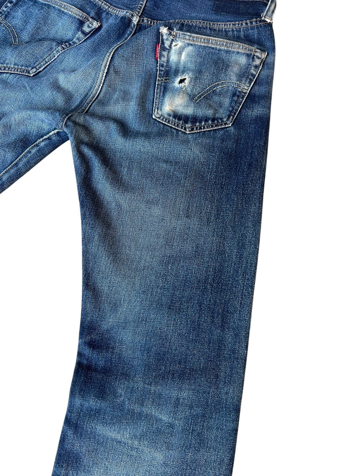 Levi's Vintage Clothing 2000s LVC Levi’s 501 XX Big E Distress Denim Selvedge Jeans Size US 30 / EU 46 - 21 Thumbnail