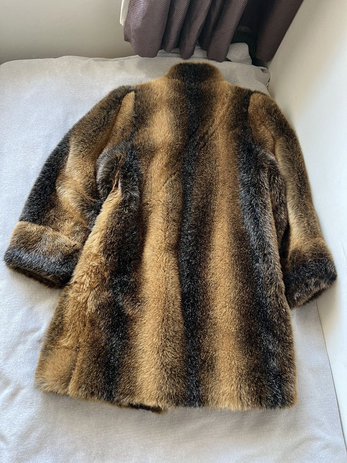 Vintage Vintage avant garde archive faux fur coat tiger y2k style Size M / US 6-8 / IT 42-44 - 7 Thumbnail