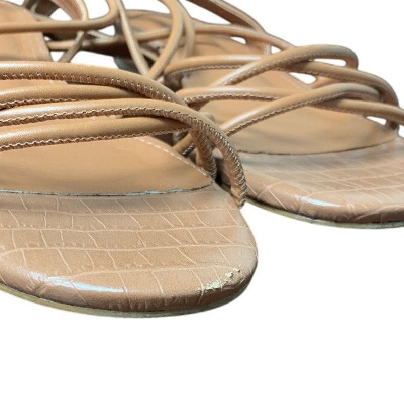 Other Ermonn Size 10 Brown Open Toe Lace Up Gladiator Sandals Size US 10 / IT 40 - 6 Thumbnail