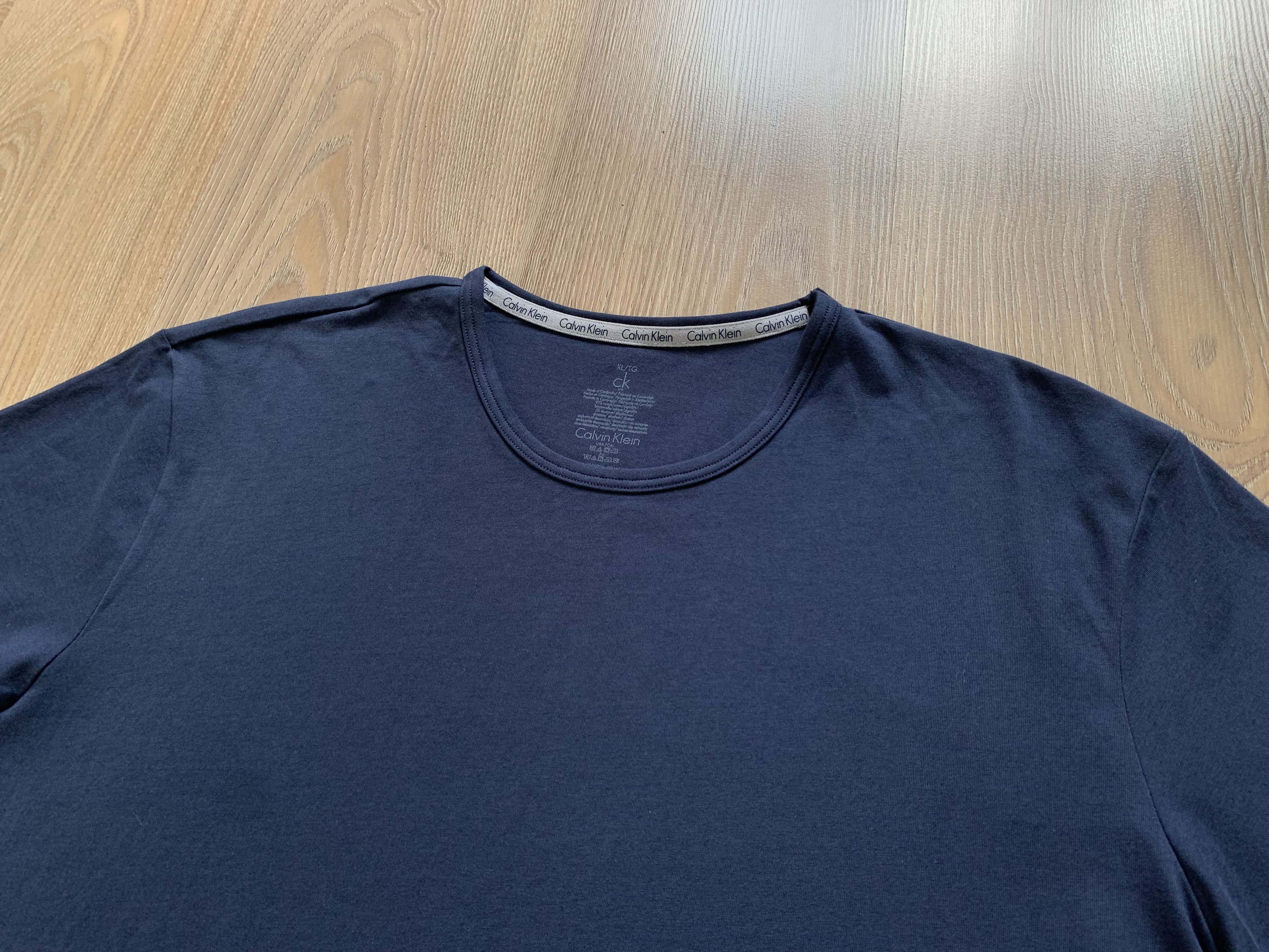 Calvin Klein Calvin Klein Basic Blue T Shirt Size US XL / EU 56 / 4 - 4 Thumbnail