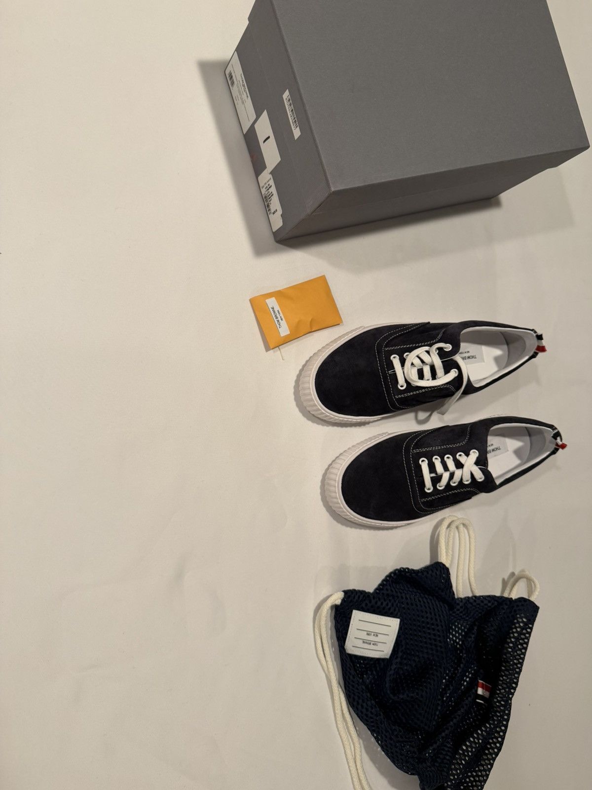 Thom Browne Thom browne mens suede sneakers. 45/12. $690 Size US 12 / EU 45 - 1 Thumbnail