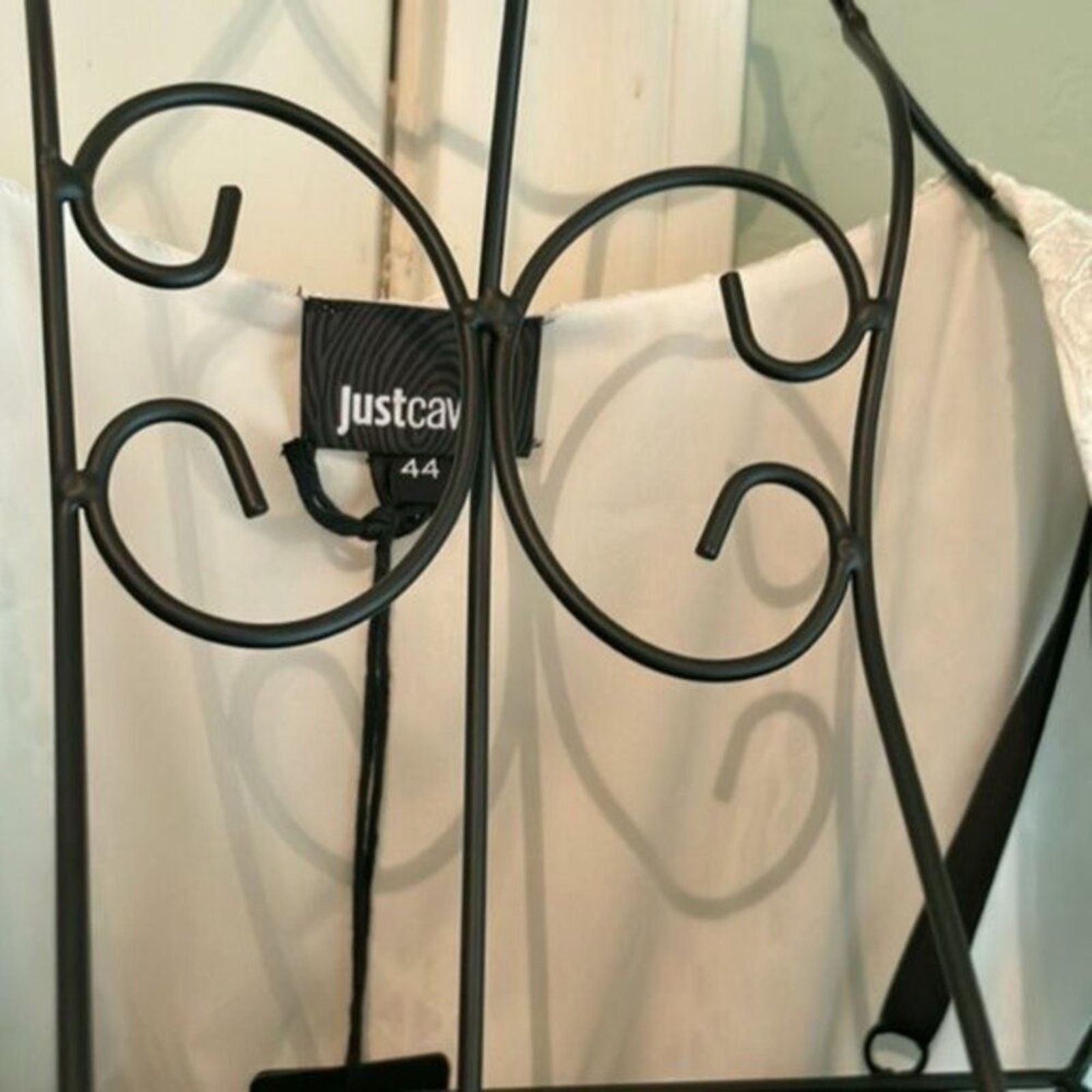 Just Cavalli Just Cavalli Dress White Lace Gown Pleated Flounce Size M / US 6-8 / IT 42-44 - 9 Thumbnail