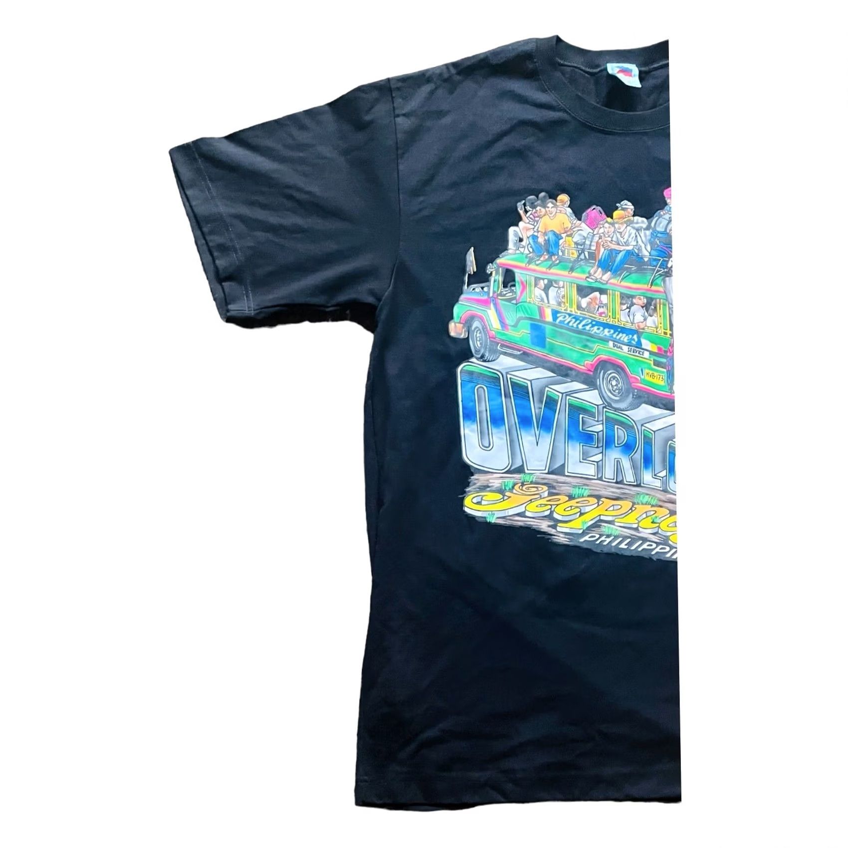 Vintage VINTAGE Dibuhu 90s Graphic Print Jeepney Philippines T-Shirt Short Sleeve XL Black Mens Size US XL / EU 56 / 4 - 2 Thumbnail