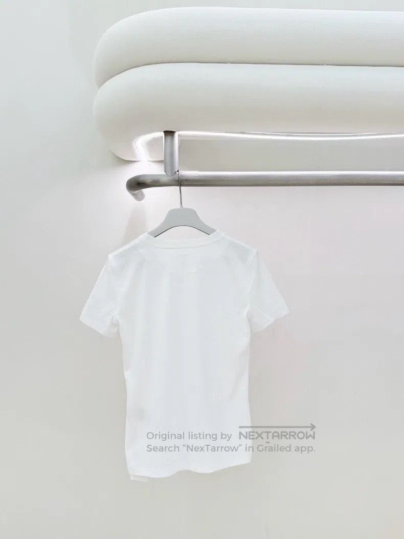 Hermes Hermes White Letter印花 Short Sleeve T-Shirt Size XXS / US 00 / IT 34 - 2 Thumbnail