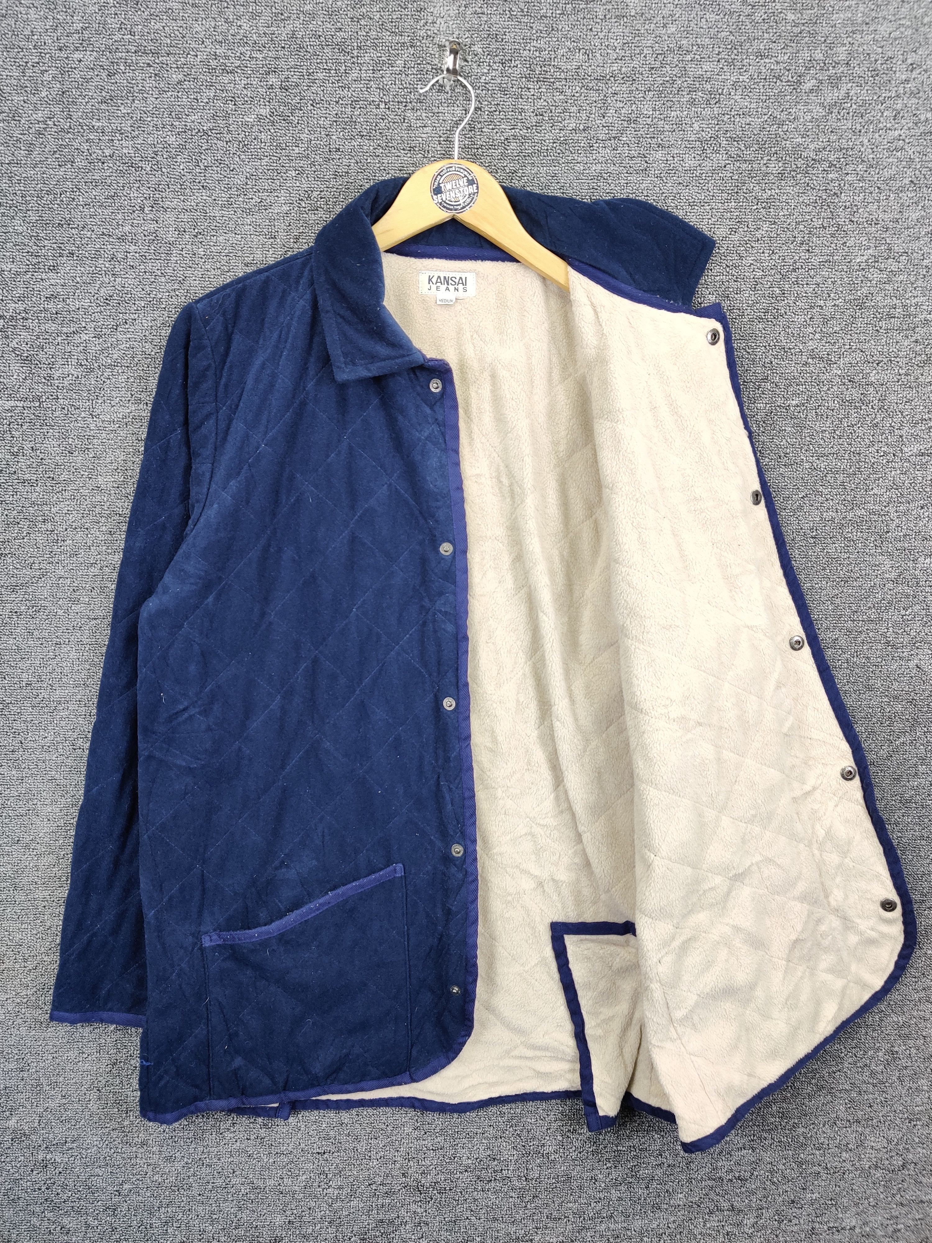Kansai Yamamoto Vintage Kansai Yamamoto Jeans Quilted Button Jacket Size US M / EU 48-50 / 2 - 7 Thumbnail