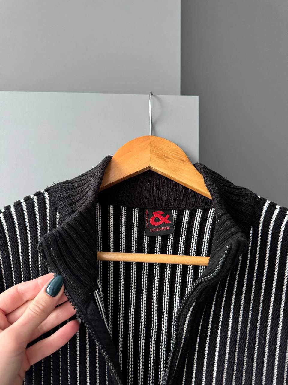 Dolce & Gabbana DOLCE & GABBANA 90s Slimfit Ribbed Knitted Sweater y2k Size US M / EU 48-50 / 2 - 4 Thumbnail