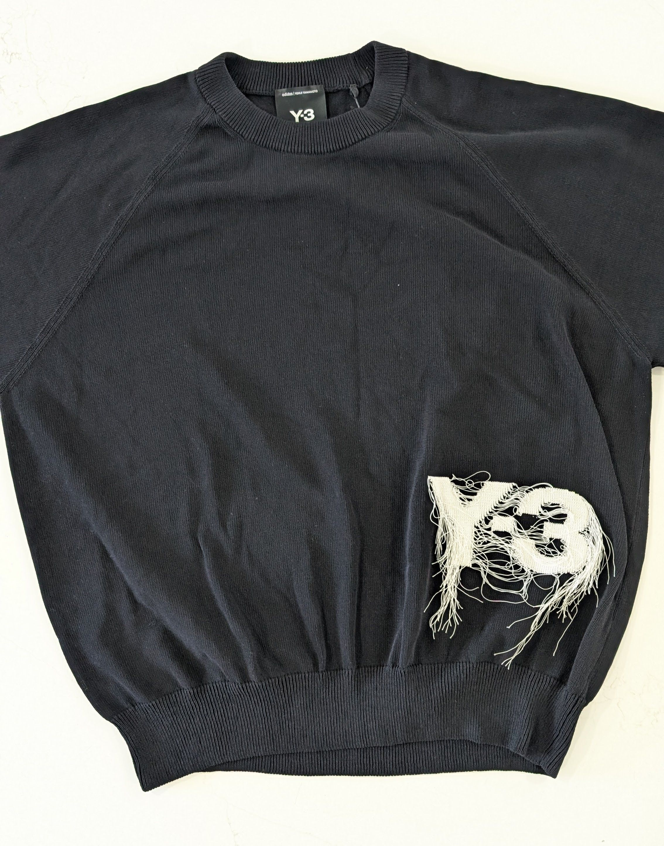 Adidas × Y-3 Adidas Y-3 Shred Logo Intarsia Knit Sweater XL Yamamoto Size US XL / EU 56 / 4 - 3 Thumbnail