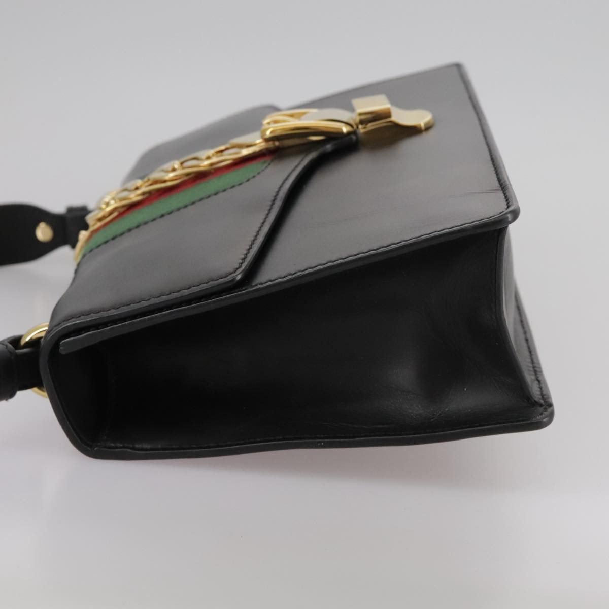 Gucci GUCCI Silvi Web Sherry Sherry Line Shoulder Bag Leather Size ONE SIZE - 6 Thumbnail