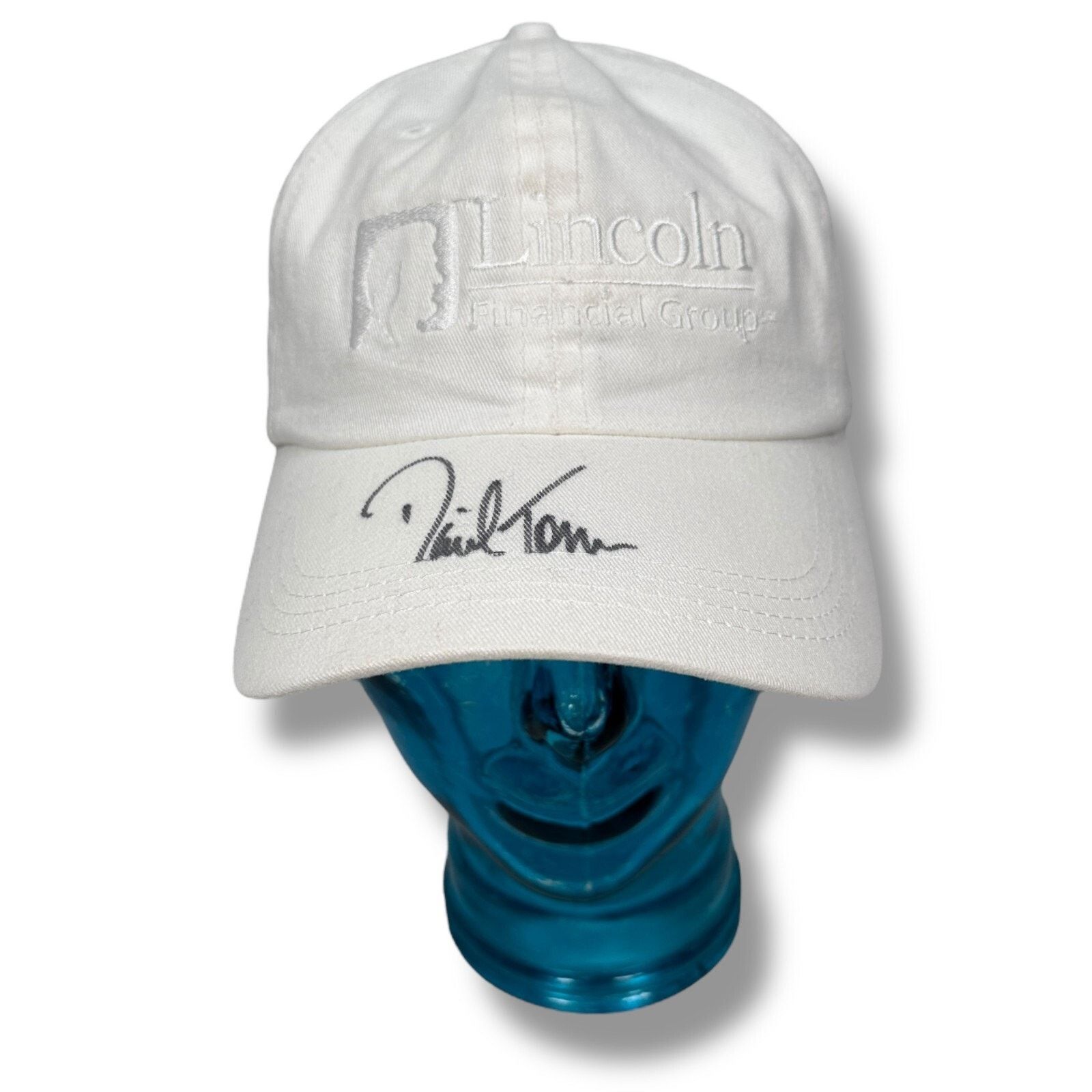 Imperial David Toms Autographed Hat Men’s White Lincoln Financial Size ONE SIZE - 1 Thumbnail