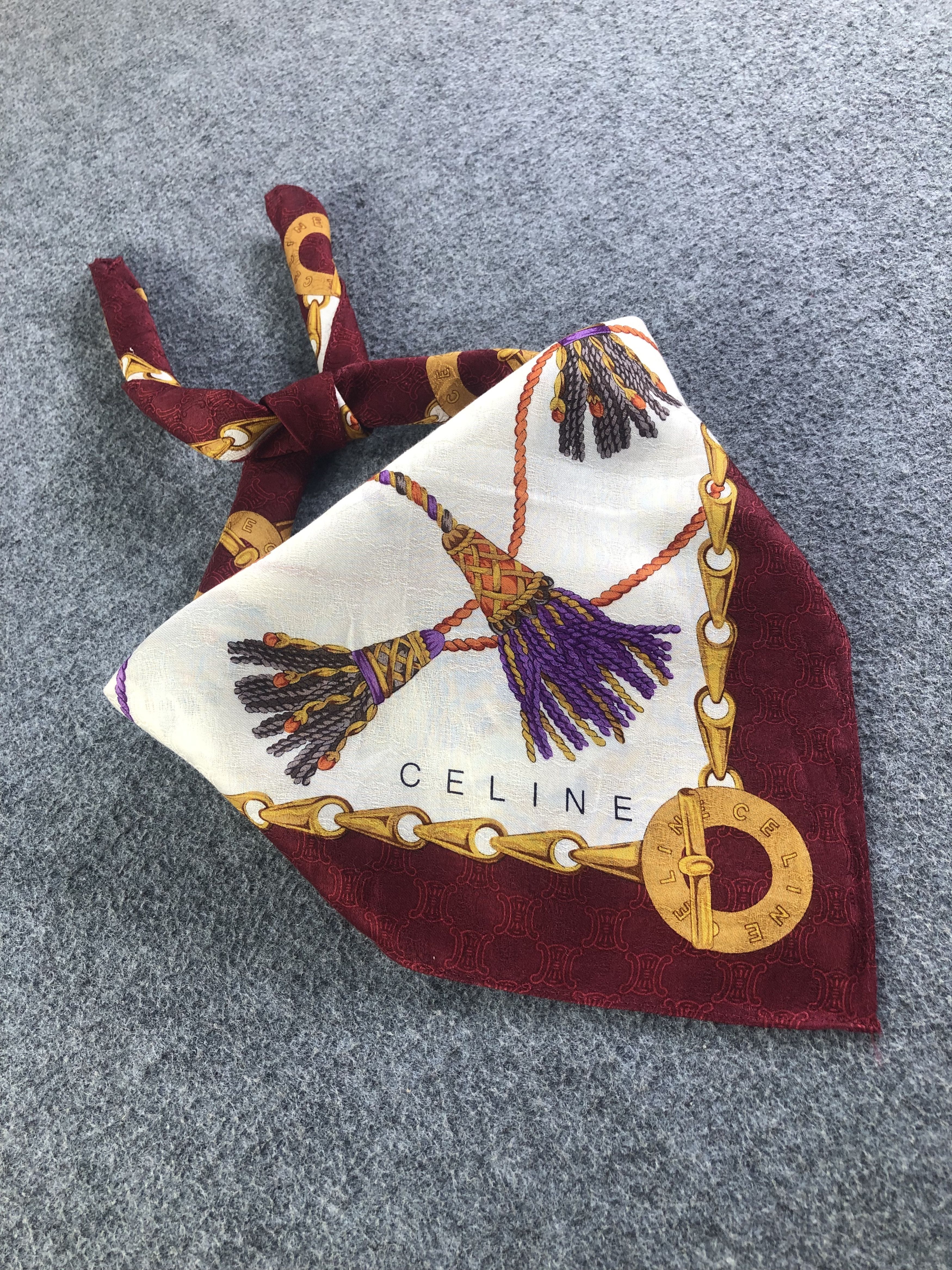 Celine Celine Handkerchief / Bandana / Neckerchief / Headscarf Size ONE SIZE - 2 Thumbnail