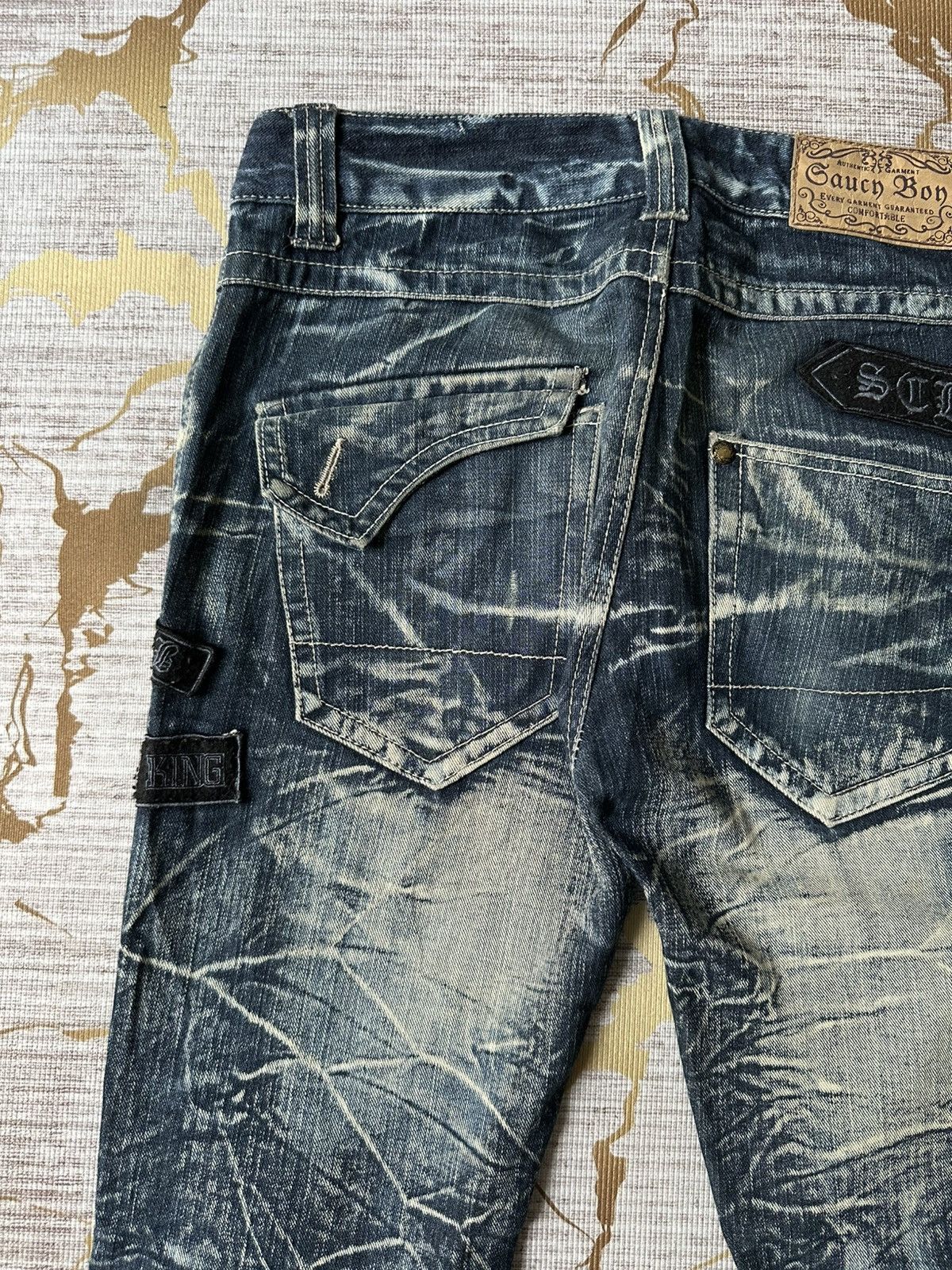 Japanese Brand Tommorow Claw Marks Patches Design Denim Size US 32 / EU 48 - 19 Thumbnail