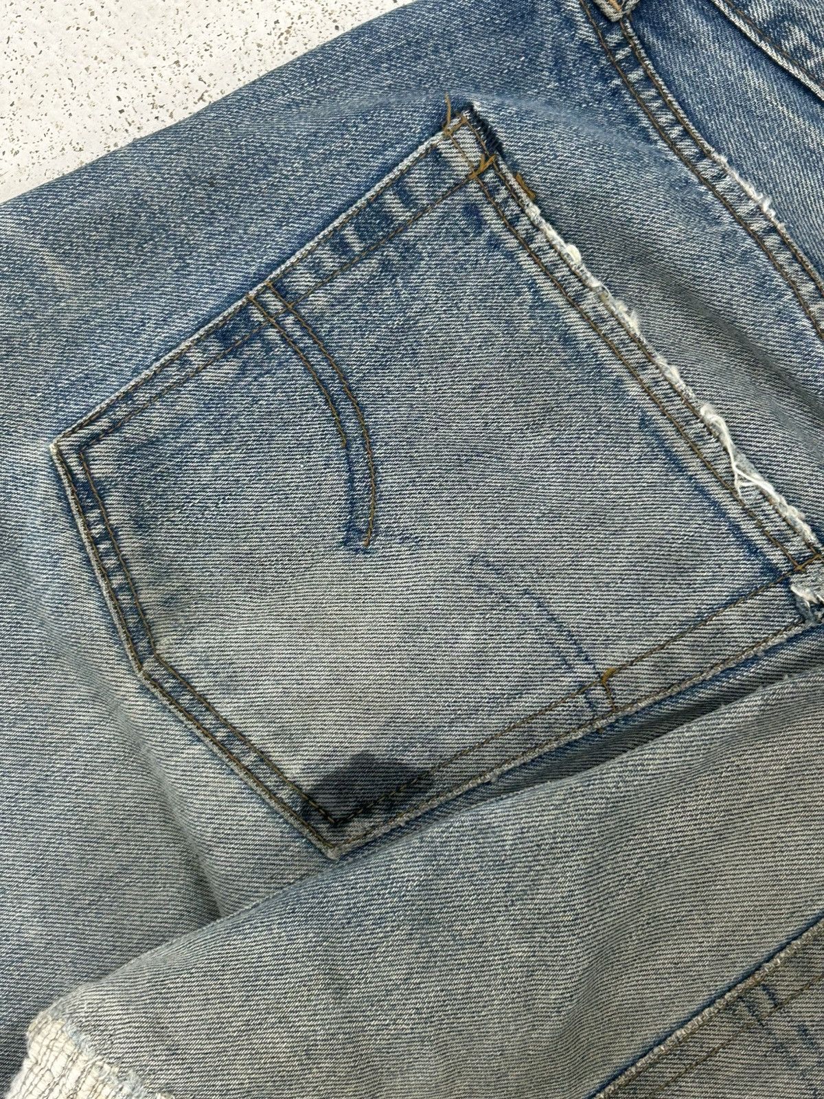 Levi's Vintage Levis 501 Baggy Jeans Selvedge Dirty Washed Size US 34 / EU 50 - 15 Thumbnail