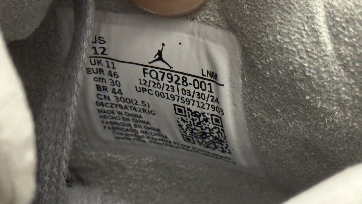 Jordan Brand × Nike NEW NEVER WORN Air Jordan 4 ‘Paris Olympic’/‘Wet Cement’ Size US 12 / EU 45 - 9 Thumbnail