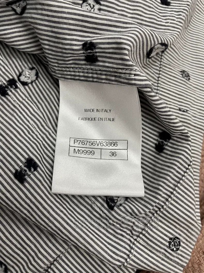 Chanel Chanel Striped embroidered logo camelia double C short-sle Size XS / US 0-2 / IT 36-38 - 5 Thumbnail