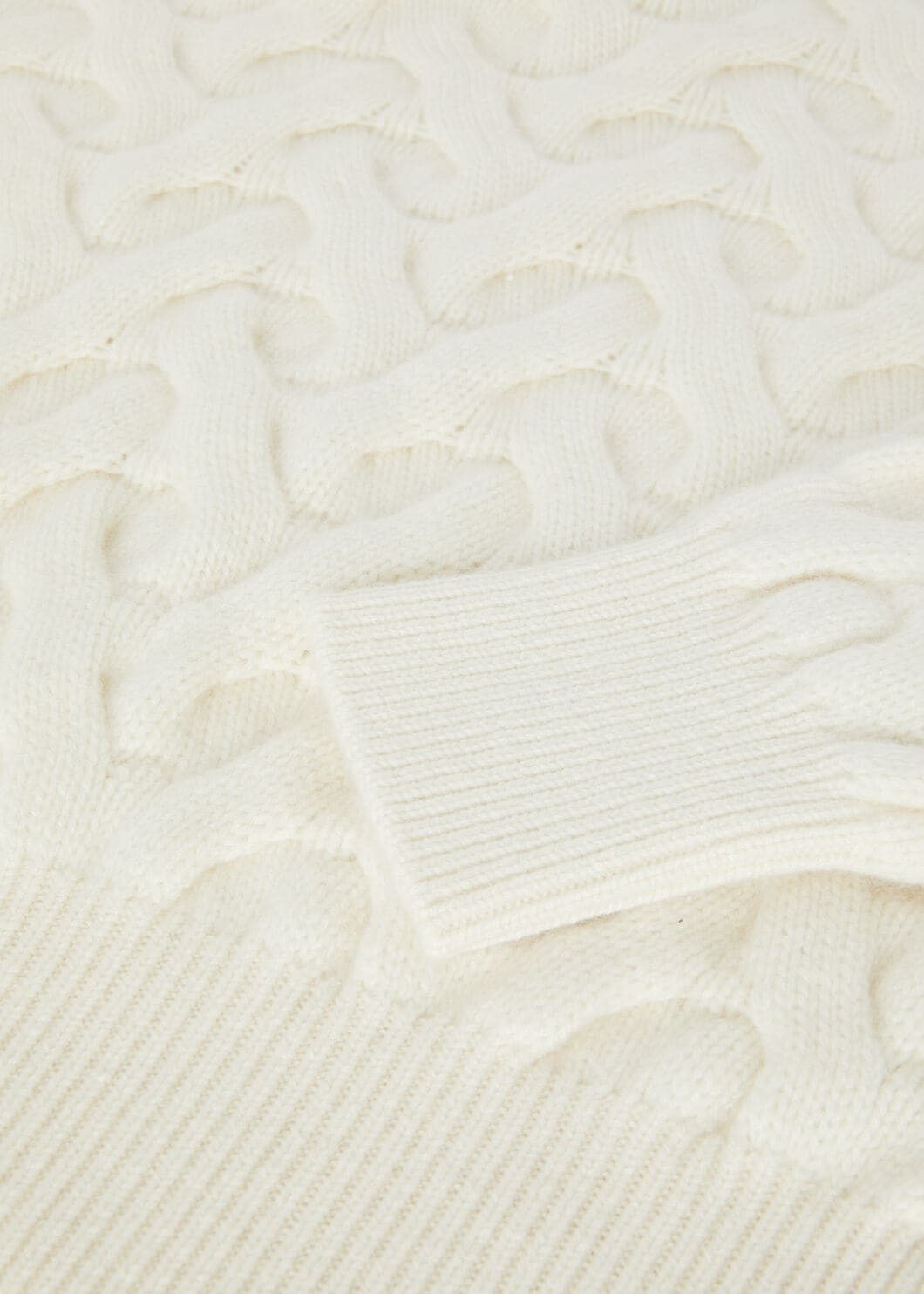 Loro Piana o1w1db10825 FAO6246 Cocooning Crewneck Sweater in White Size M / US 6-8 / IT 42-44 - 7 Thumbnail