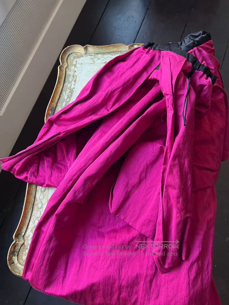 Dries Van Noten Dries Van Noten Satin Bud Midi Skirt Size 35" - 7 Thumbnail