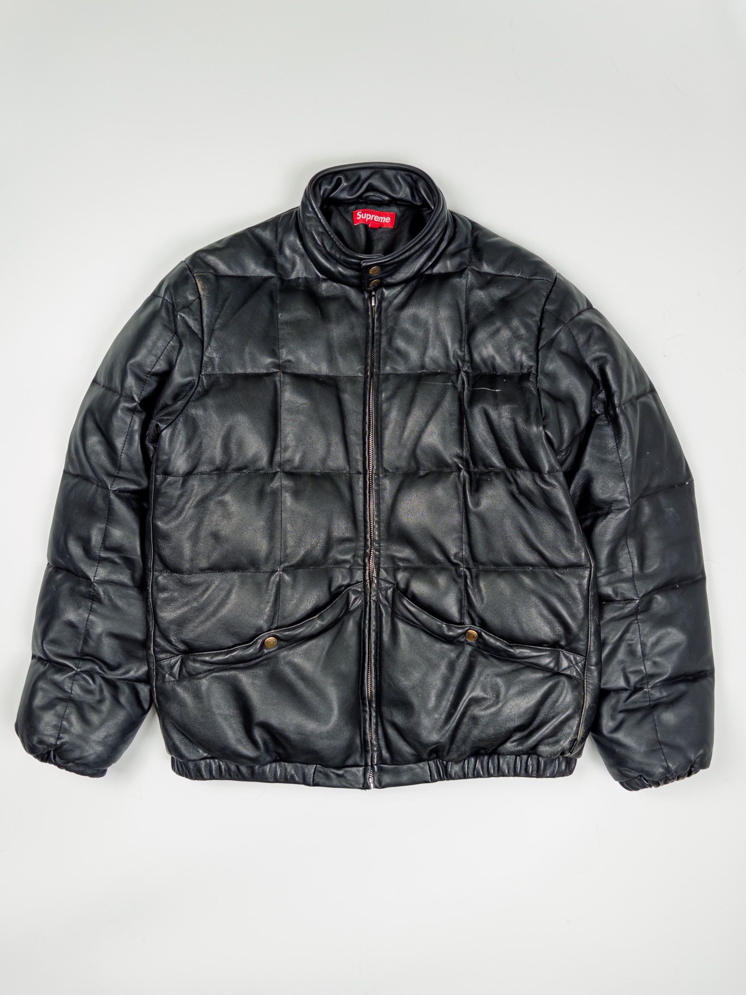 Supreme Supreme Studded Quilted Leather Jacket | Grailed