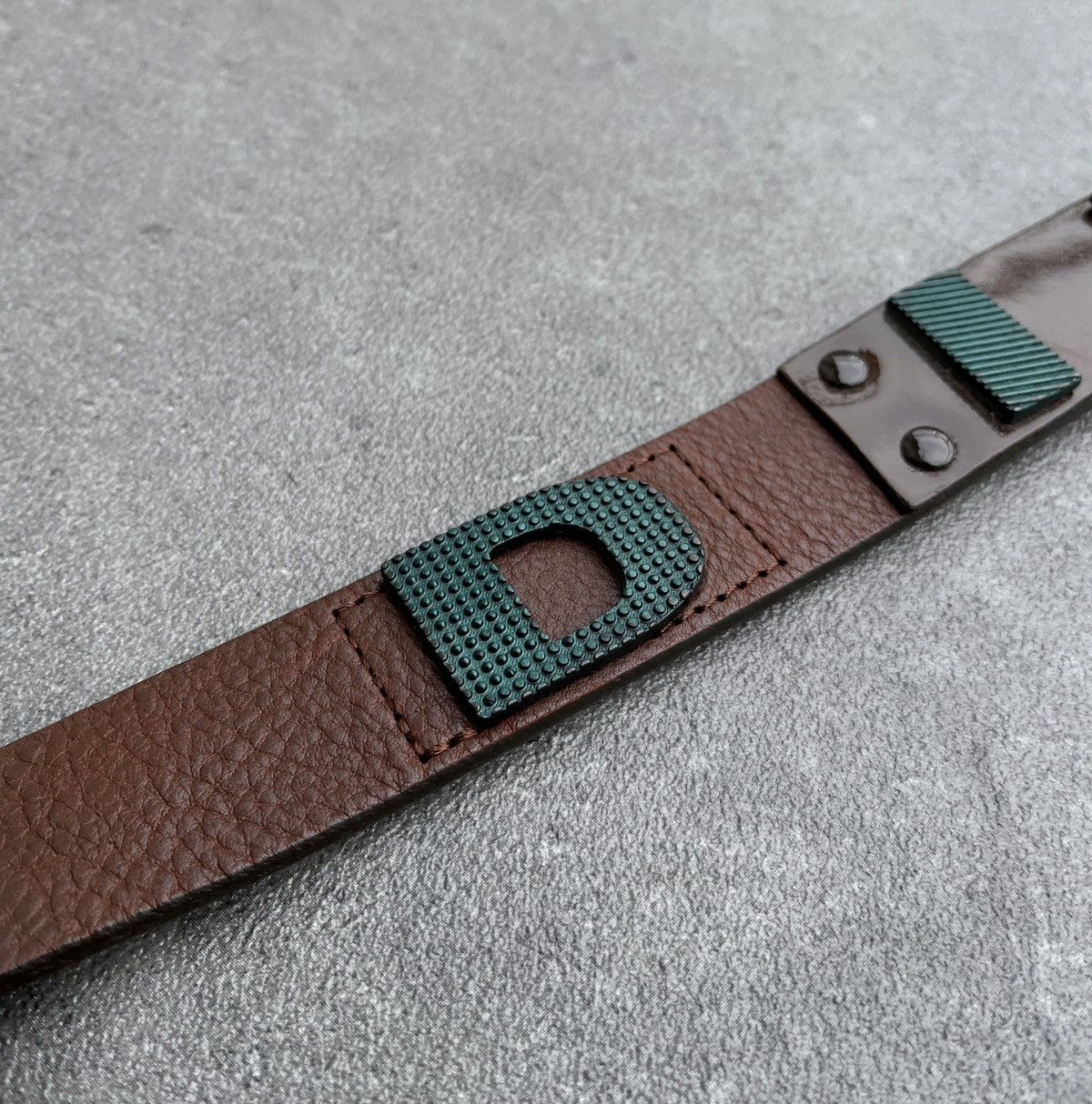 Diesel 🔥Rare Vintage 2000’s DIESEL Big logo Leather Belt Size ONE SIZE - 14 Thumbnail