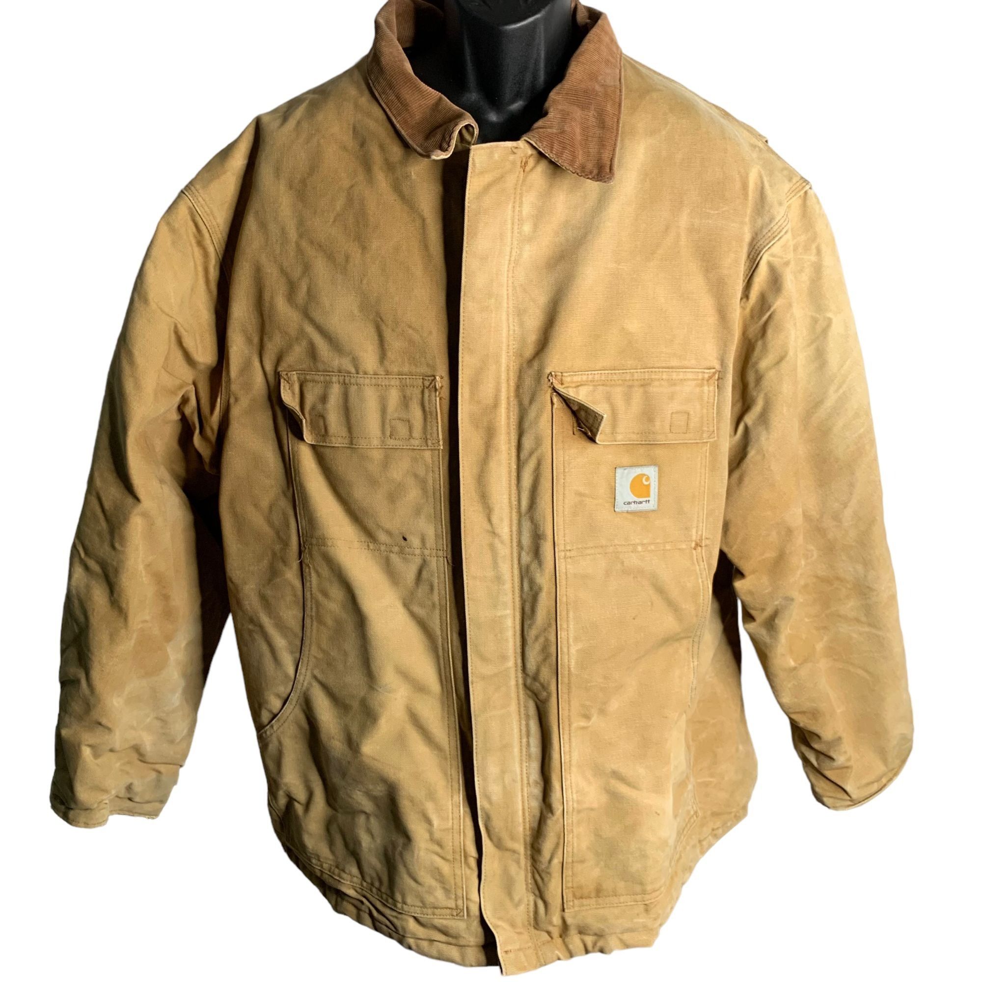 image of Vintage 90's Carhartt Work Jacket 3Xl Brown Duck Canvas Arcti, Men's (Size 2XL)