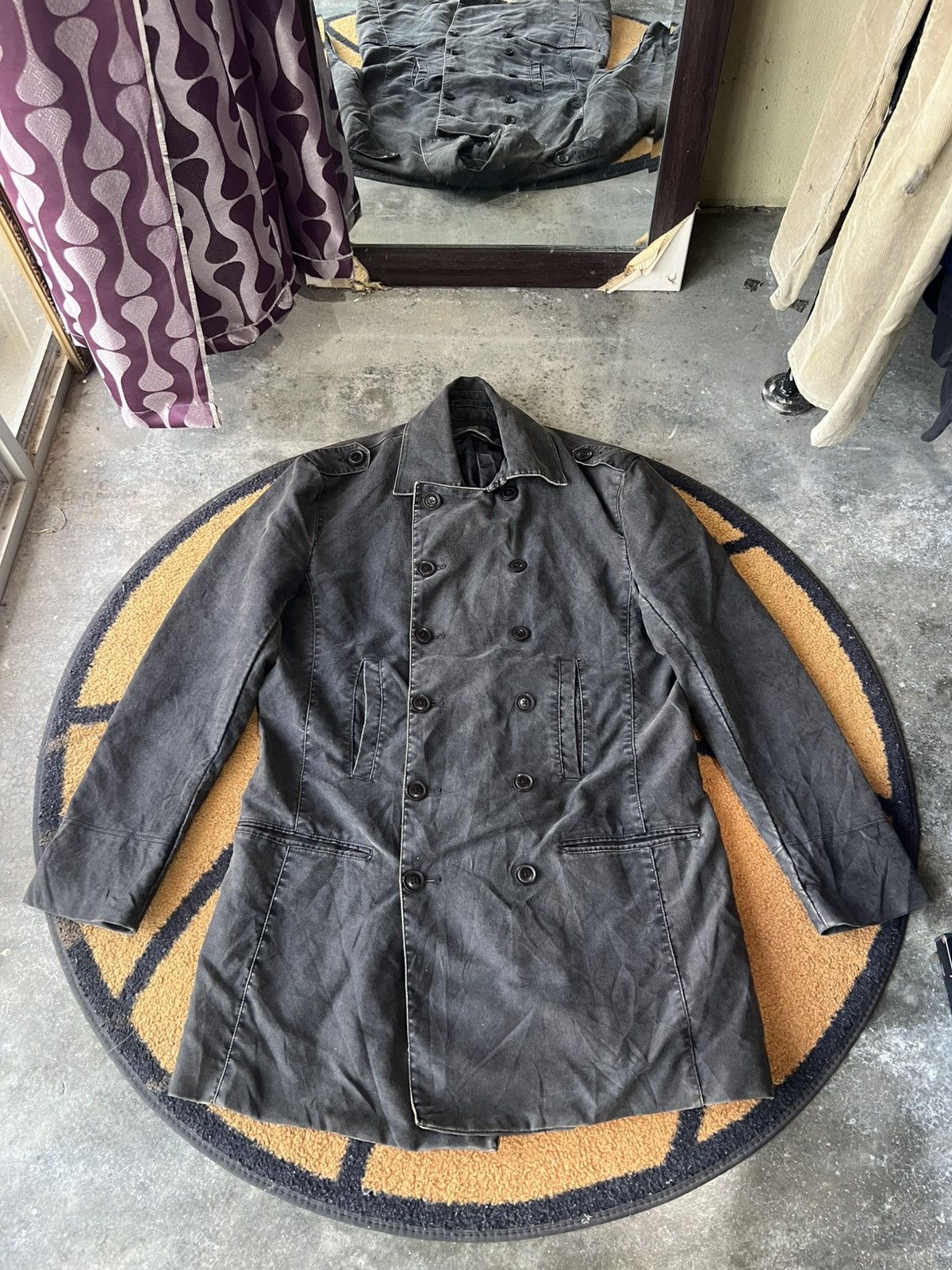 Michel Klein 🔥Sun Faded Klein Plus Homme Double Breasted Button Jacket Size US M / EU 48-50 / 2 - 2 Thumbnail