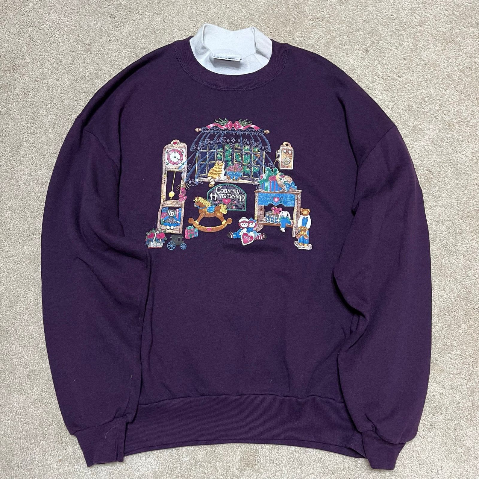 Other Vintage 90s Country Heartland Embroidered Crewneck Sweatshir Size US L / EU 52-54 / 3 - 1 Thumbnail