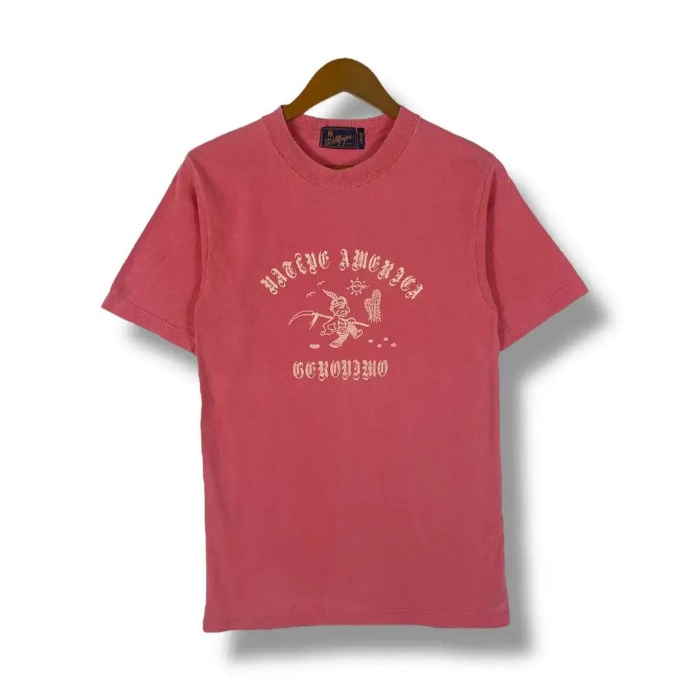 Japanese Brand Vintage 90's NATIVE AMERICA GERONIMO Graphic Tee Shirt Size US M / EU 48-50 / 2 - 1 Thumbnail