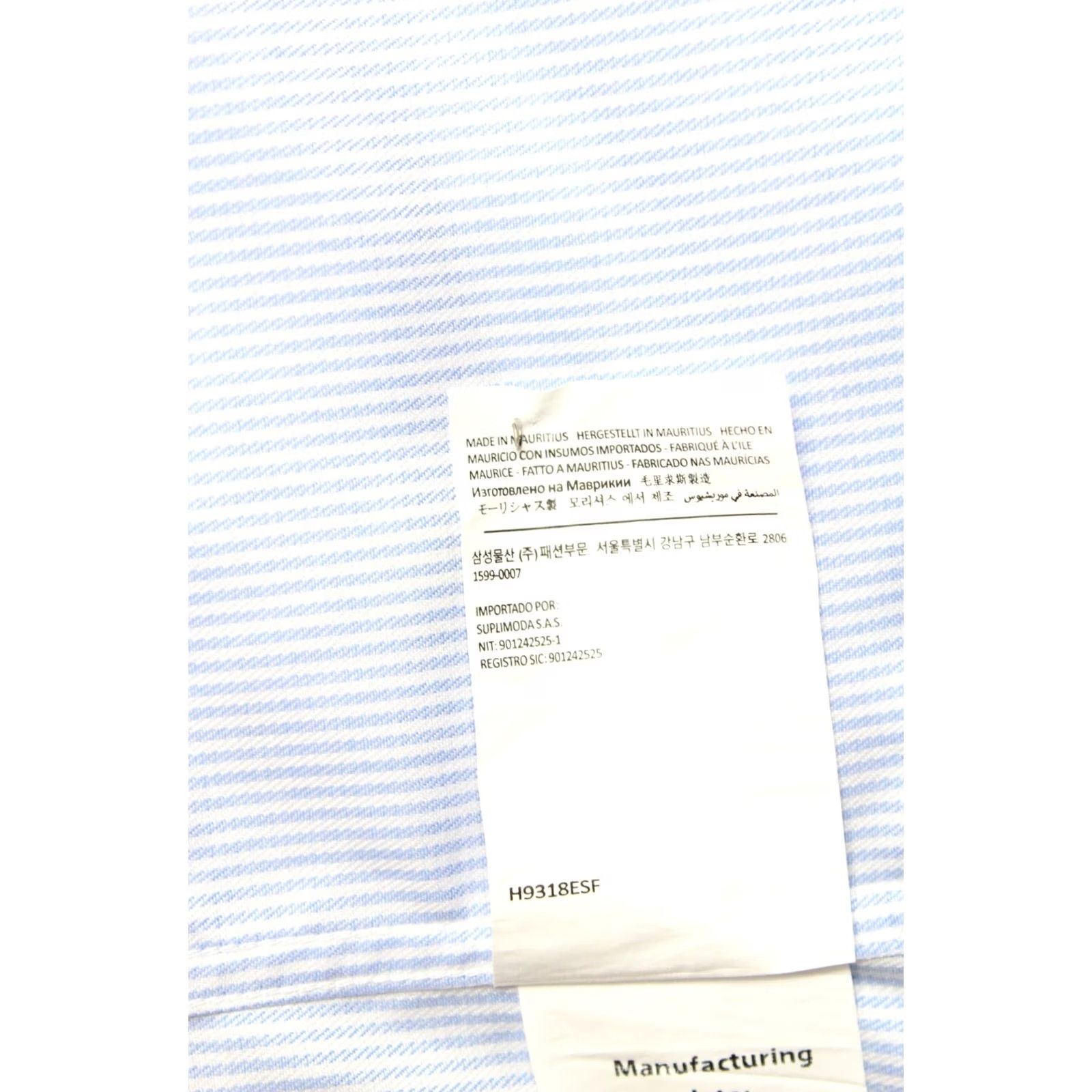 Suitsupply Suitsupply Traveller Extra Slim Fit Shirt Men's Button Up 37 / 14 1/2 Blue Pinstripe Cotton All Seasons Size US M / EU 48-50 / 2 - 7 Thumbnail