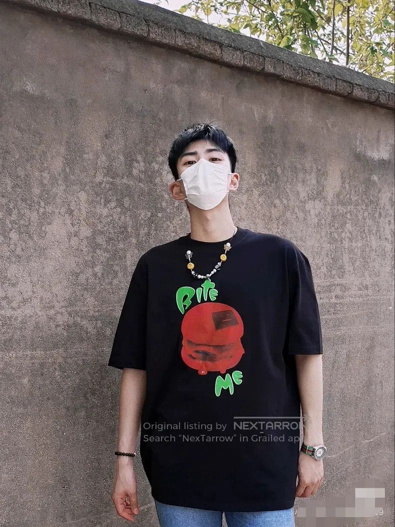 Acne Studios Acne Studios Black hamburger short-sleeve T-shirt Size US XXS / EU 40 - 6 Thumbnail