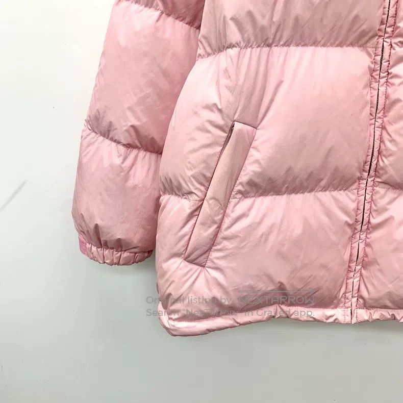 Prada Prada Pink line logo letter print stand-up collar zipper l Size XS / US 0-2 / IT 36-38 - 4 Thumbnail