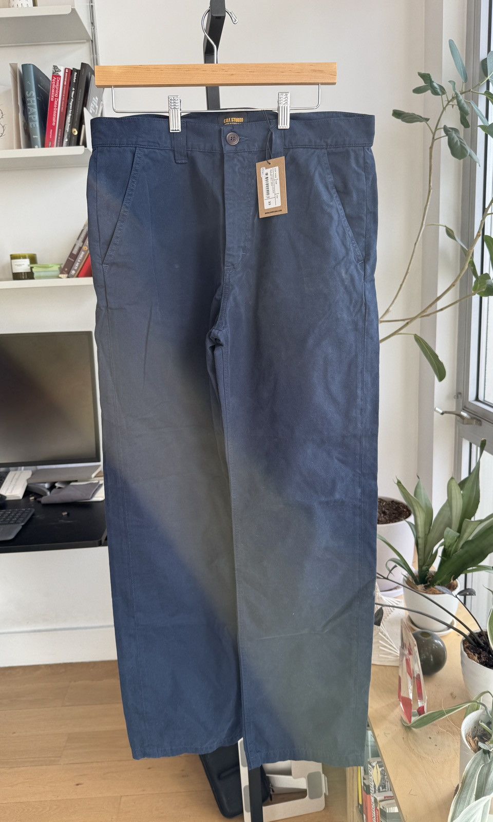 C.O.F. Studio COF Studio Fatigue Pants Double Twisted Twill Navy Size US 33 - 1 Thumbnail