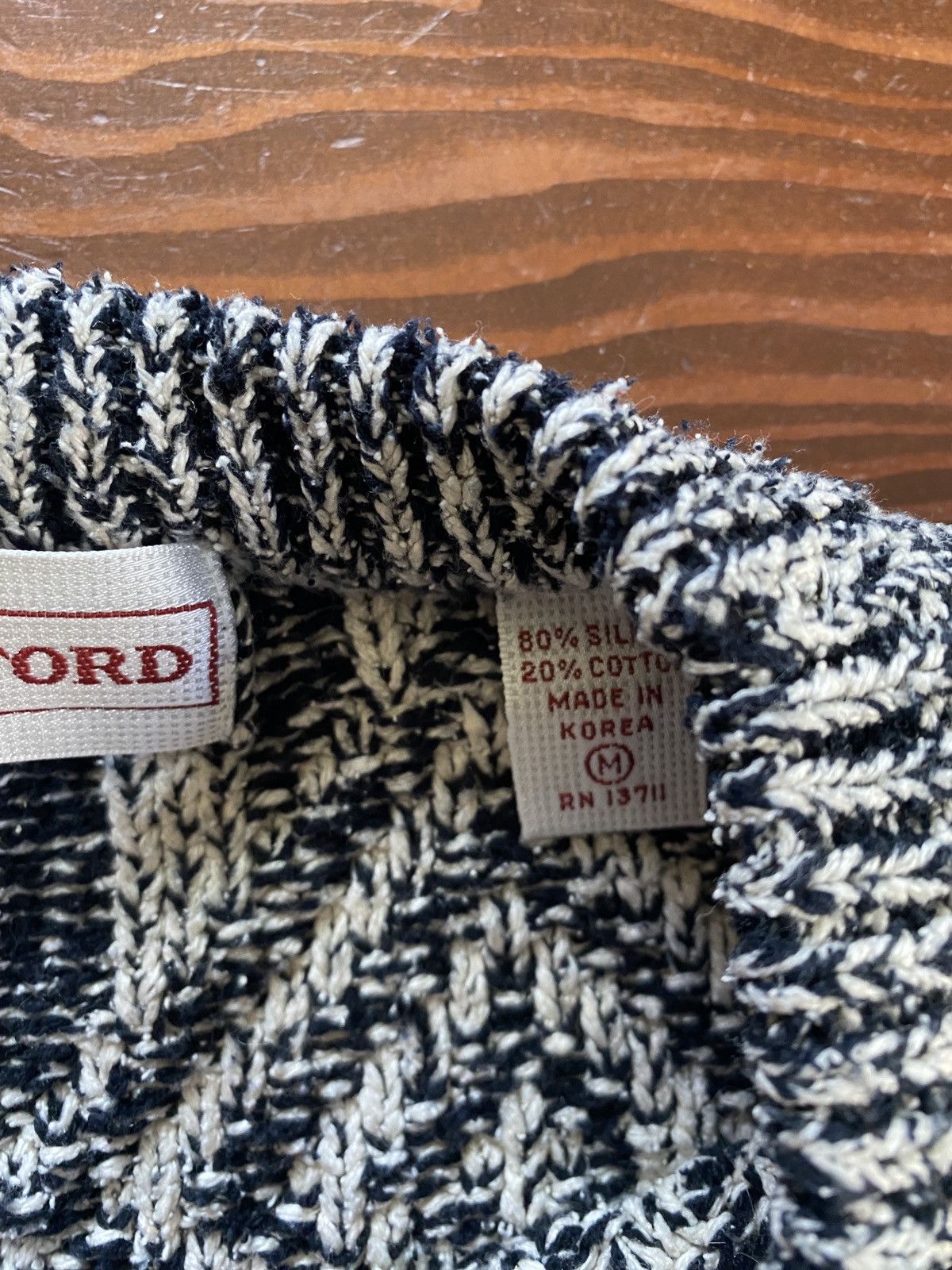 John Ashford Vintage 90’s John Ashford Diamond Pattern Knit Sweater Size US S / EU 44-46 / 1 - 6 Thumbnail