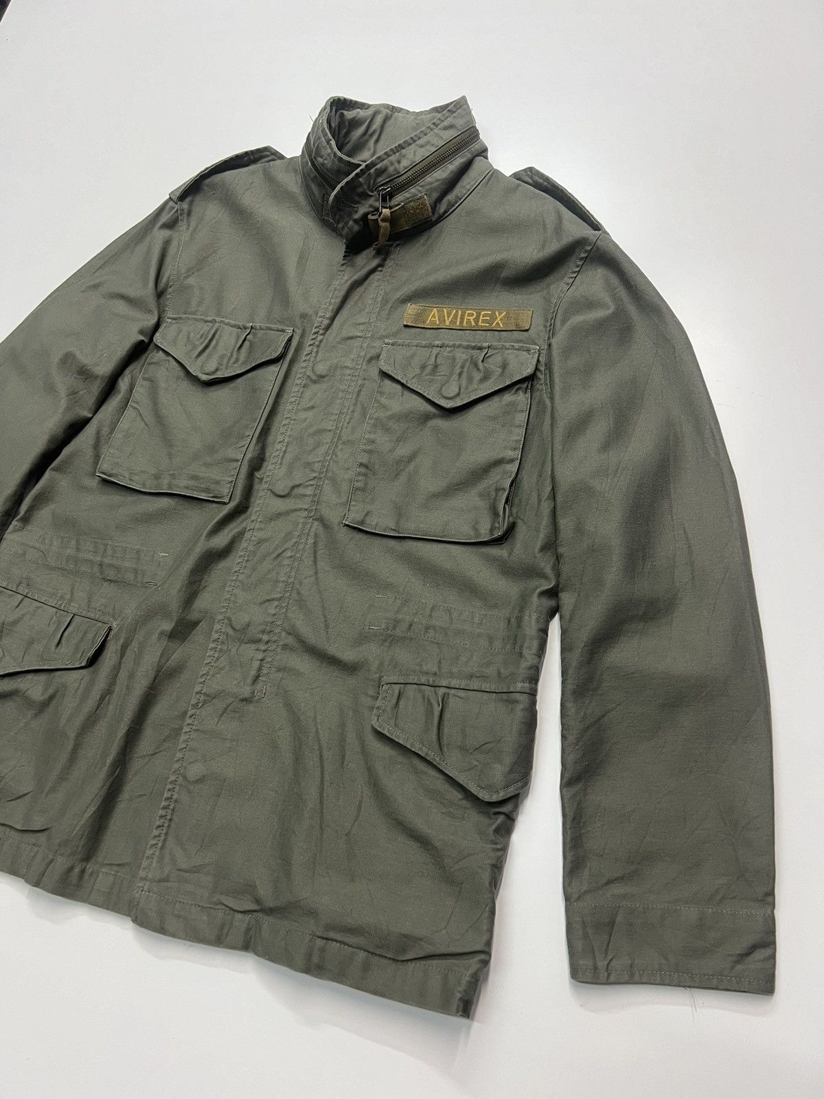 Avirex 🔥AVIREX MILITARY JACKET Size US L / EU 52-54 / 3 - 4 Thumbnail