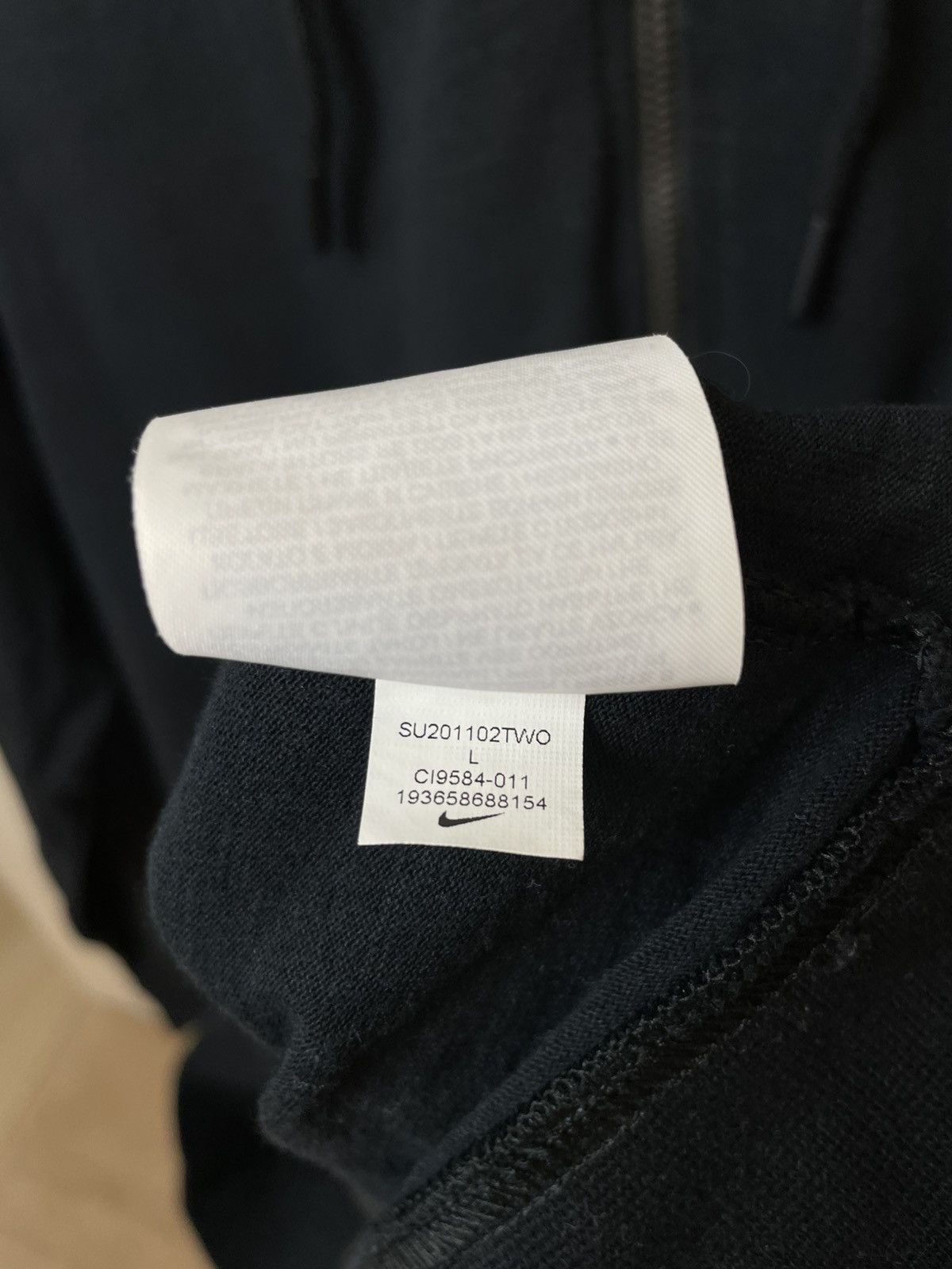 Nike × Vintage Nike modern Drill full zip Hoodie Size US L / EU 52-54 / 3 - 11 Thumbnail