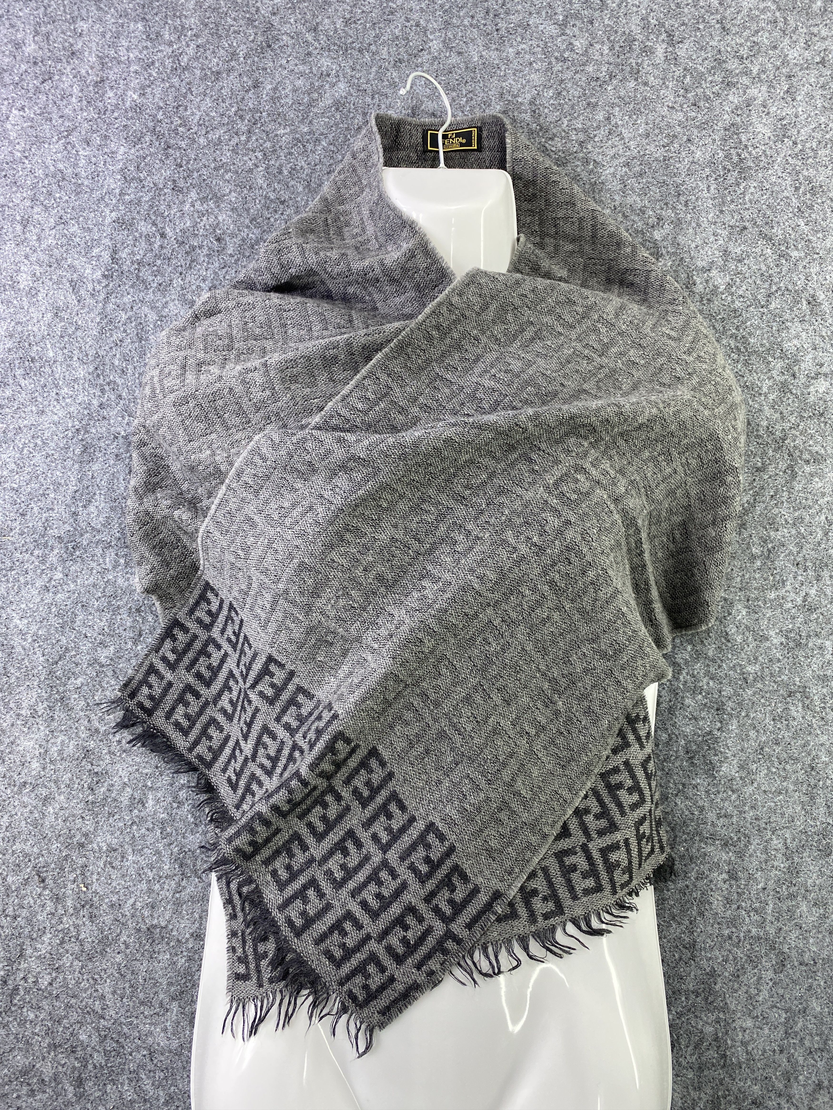 Vintage Fendi Monogram Scarf/Muffler - T319 Size ONE SIZE - 3 Thumbnail