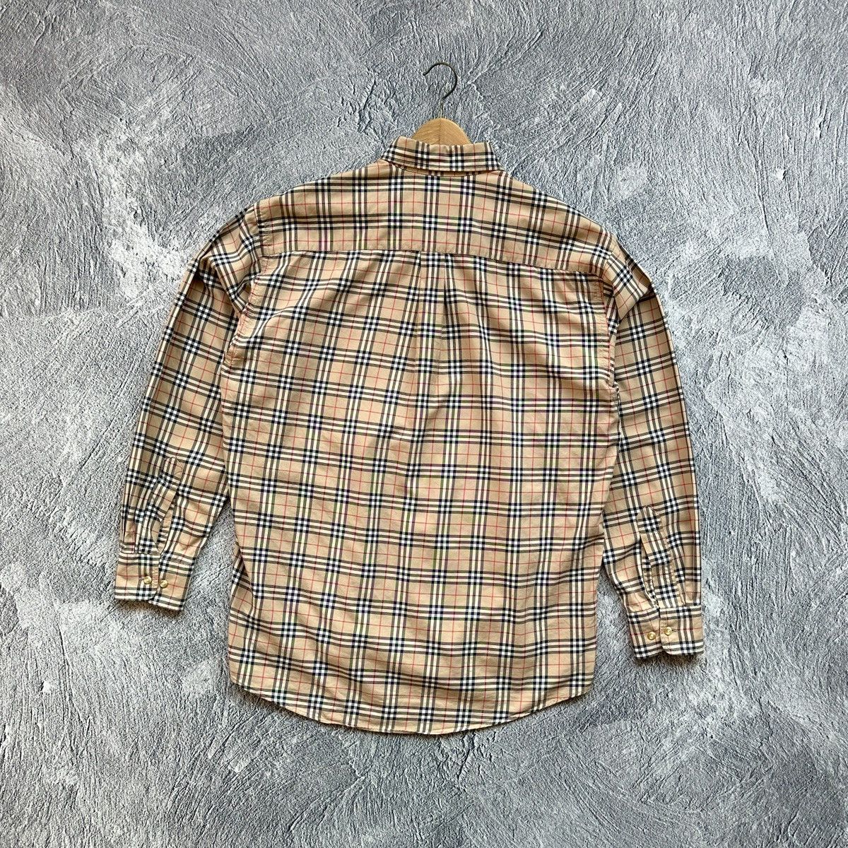 Burberry Classic Nova Check Button Up Shirt Made in USA