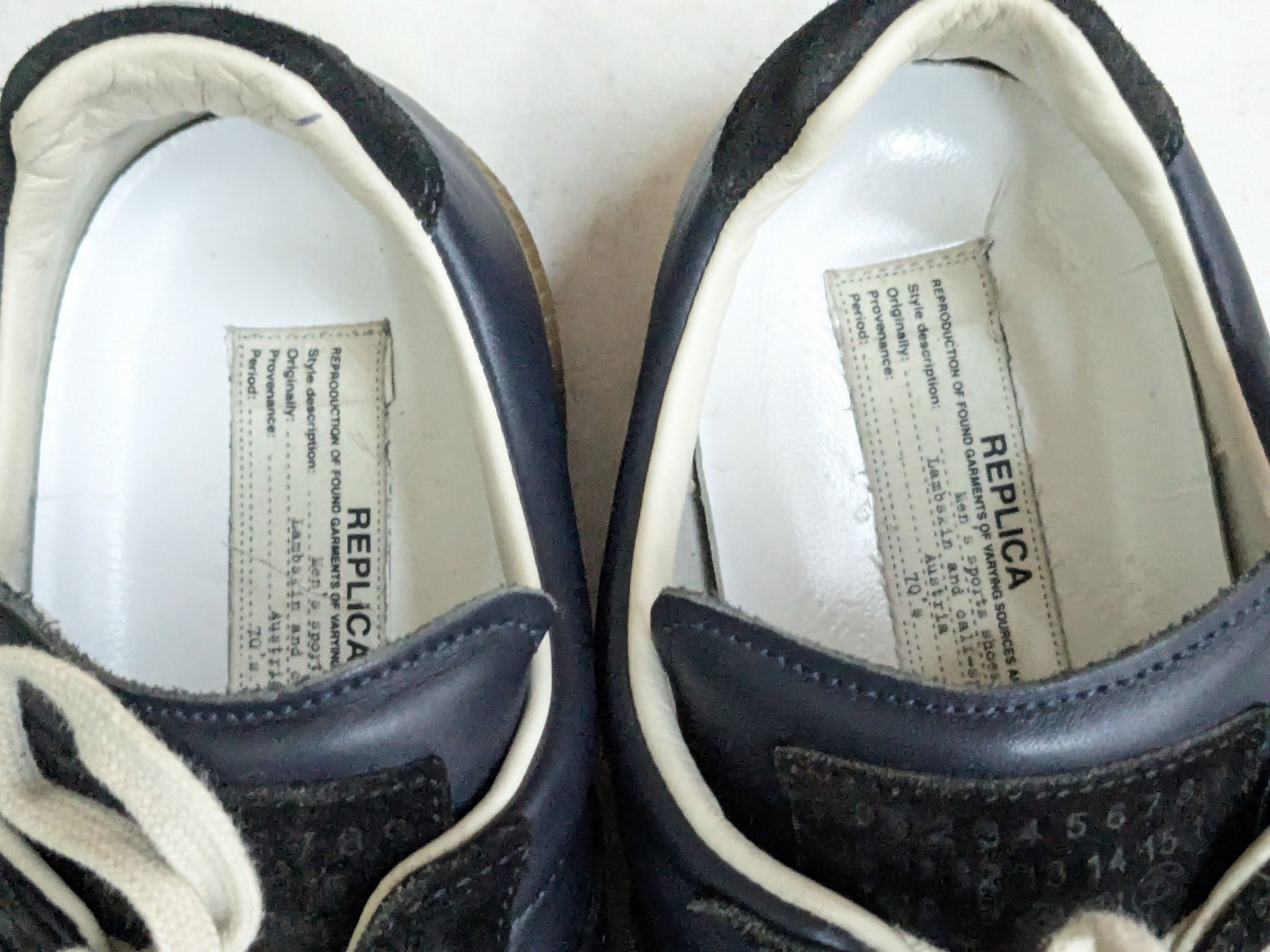 Maison Margiela Maison Margiela Replica GAT Navy Blue 10 43 Low Tops Gum Size US 10 / EU 43 - 11 Thumbnail